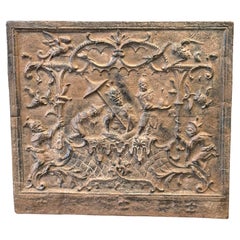 Spalliera da camino francese 'Chinoiserie', 20° secolo, stile Luigi XV, marrone