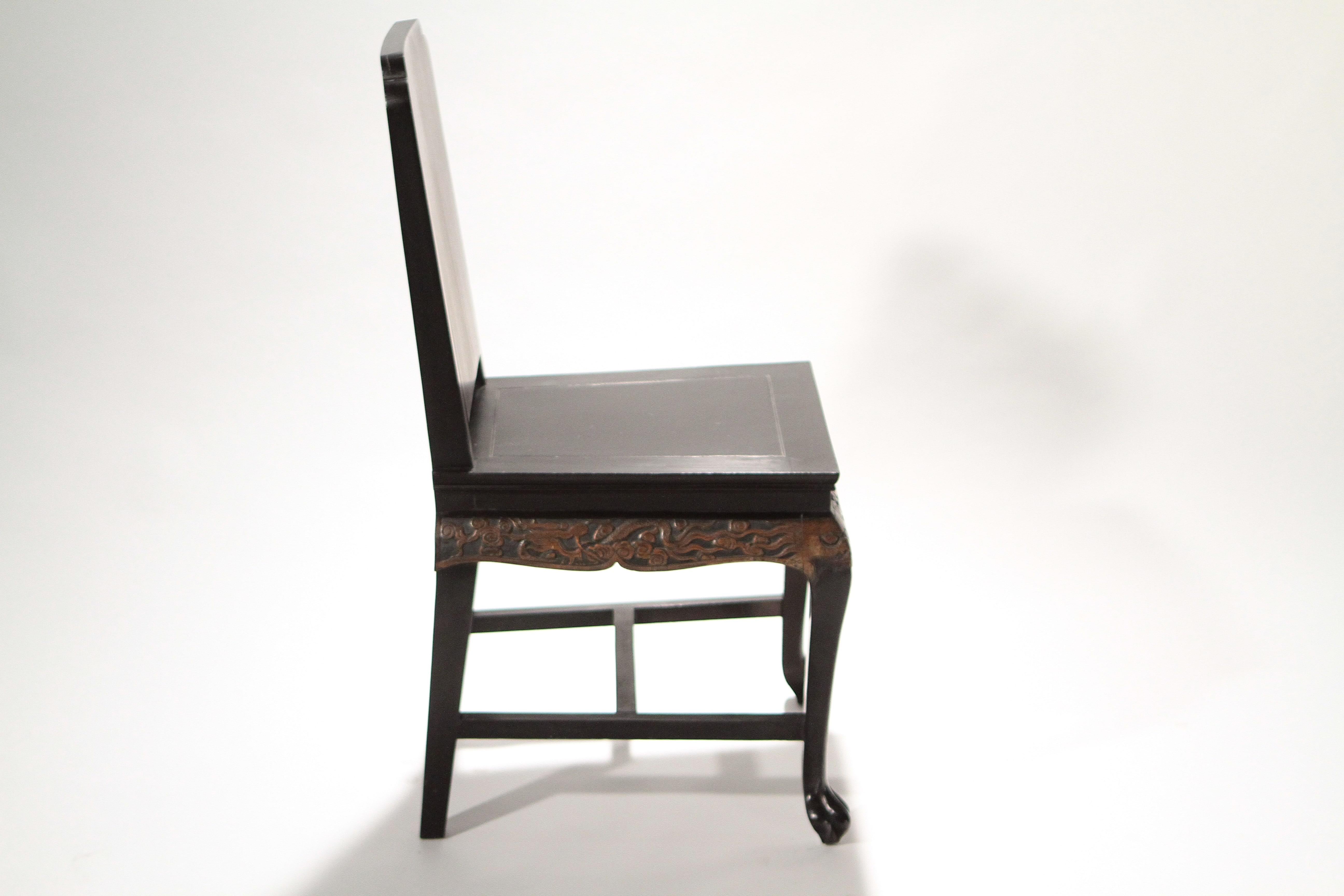 Hand-Painted French Chinoiserie Neoclassical Chair, 1960s