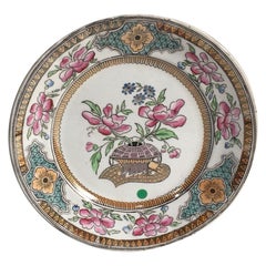 Assiette chinoise Keller & Guerin Luneville, circa 1900