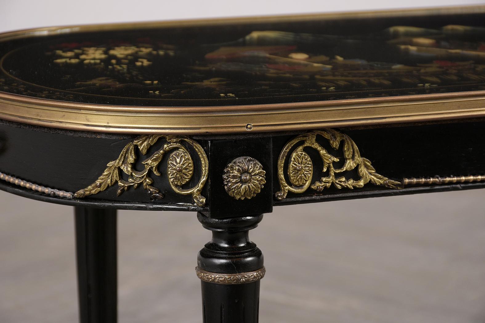 French Chinossiere Style Two-Tier Side Table 2