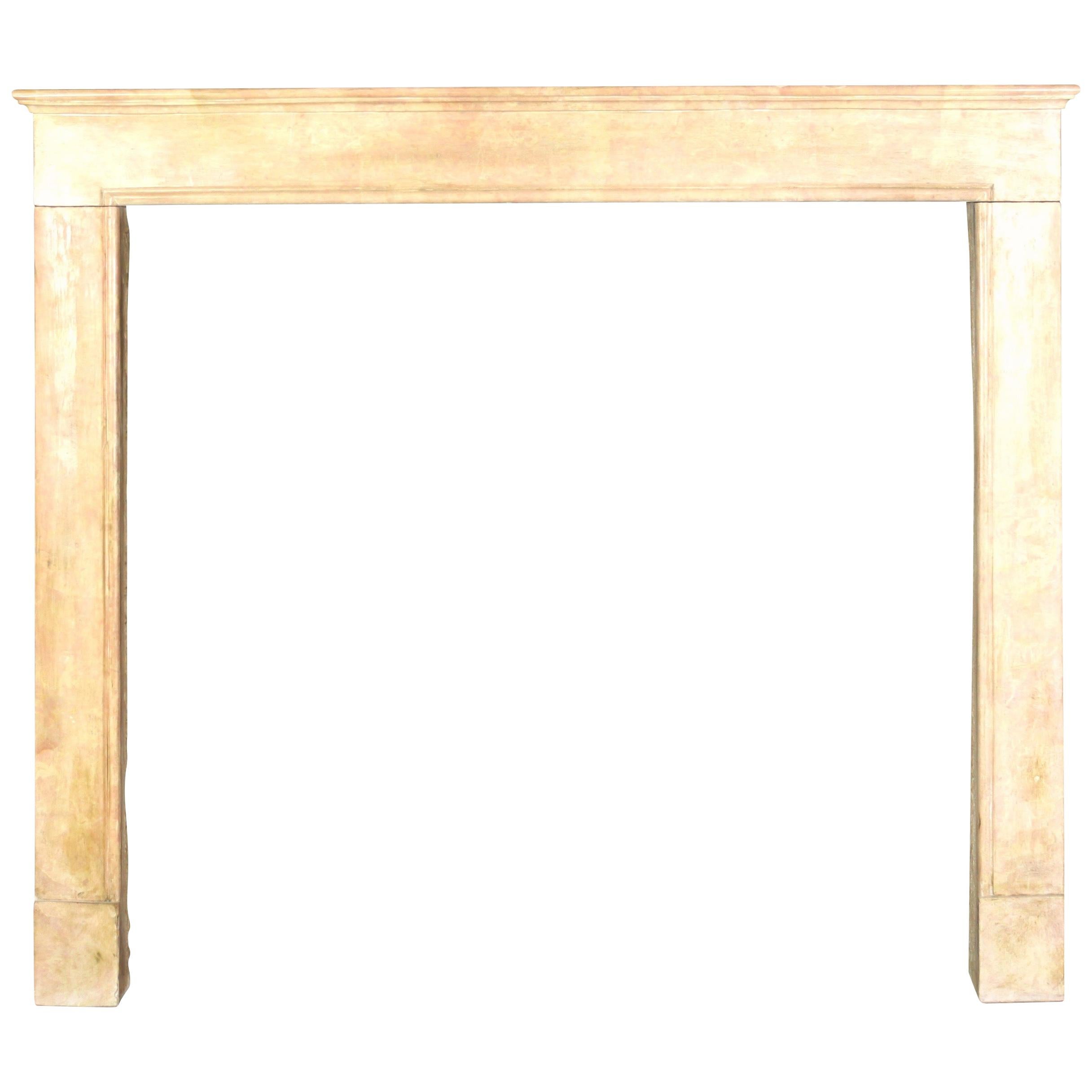 French Chique Style Rose Liseron Fireplace Surround For Sale