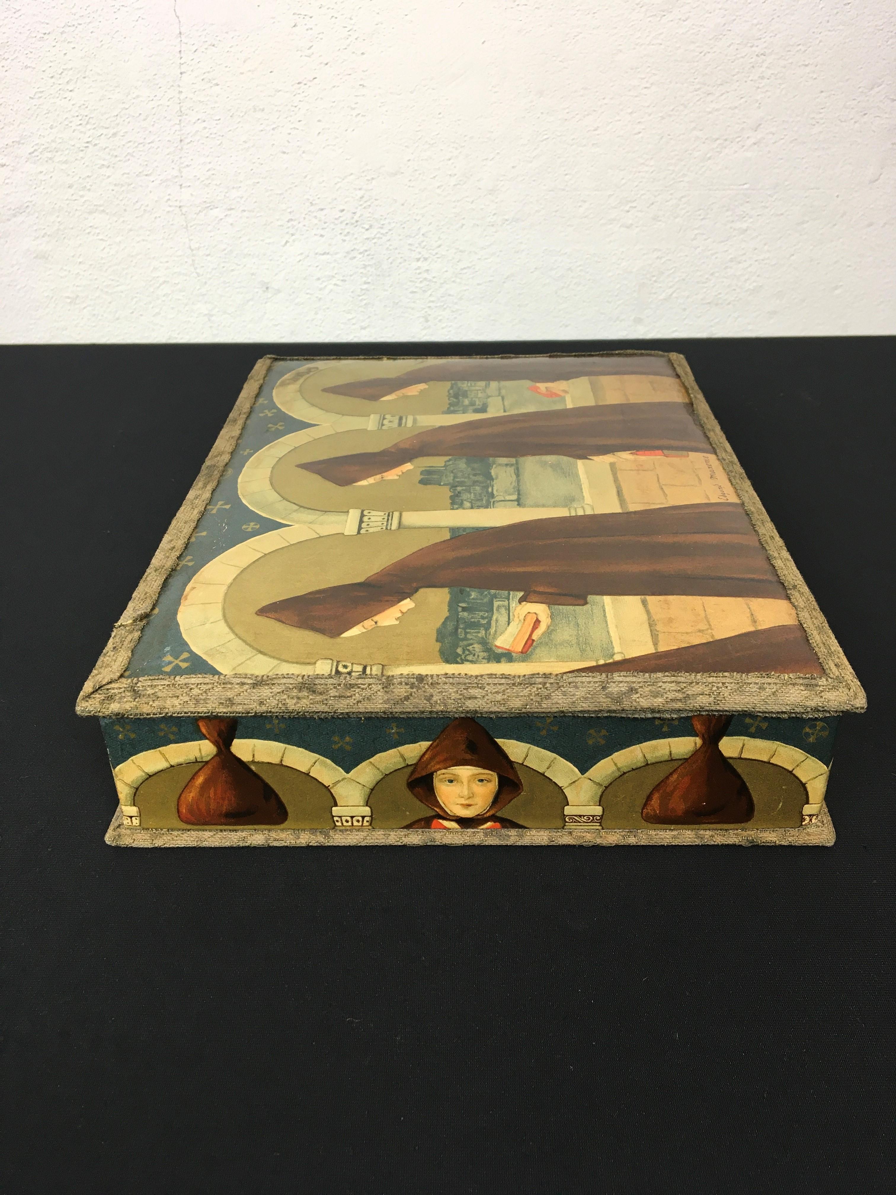 French Chocolate Box, Edgard Maxence, Marquise de Sévigné Paris For Sale 6