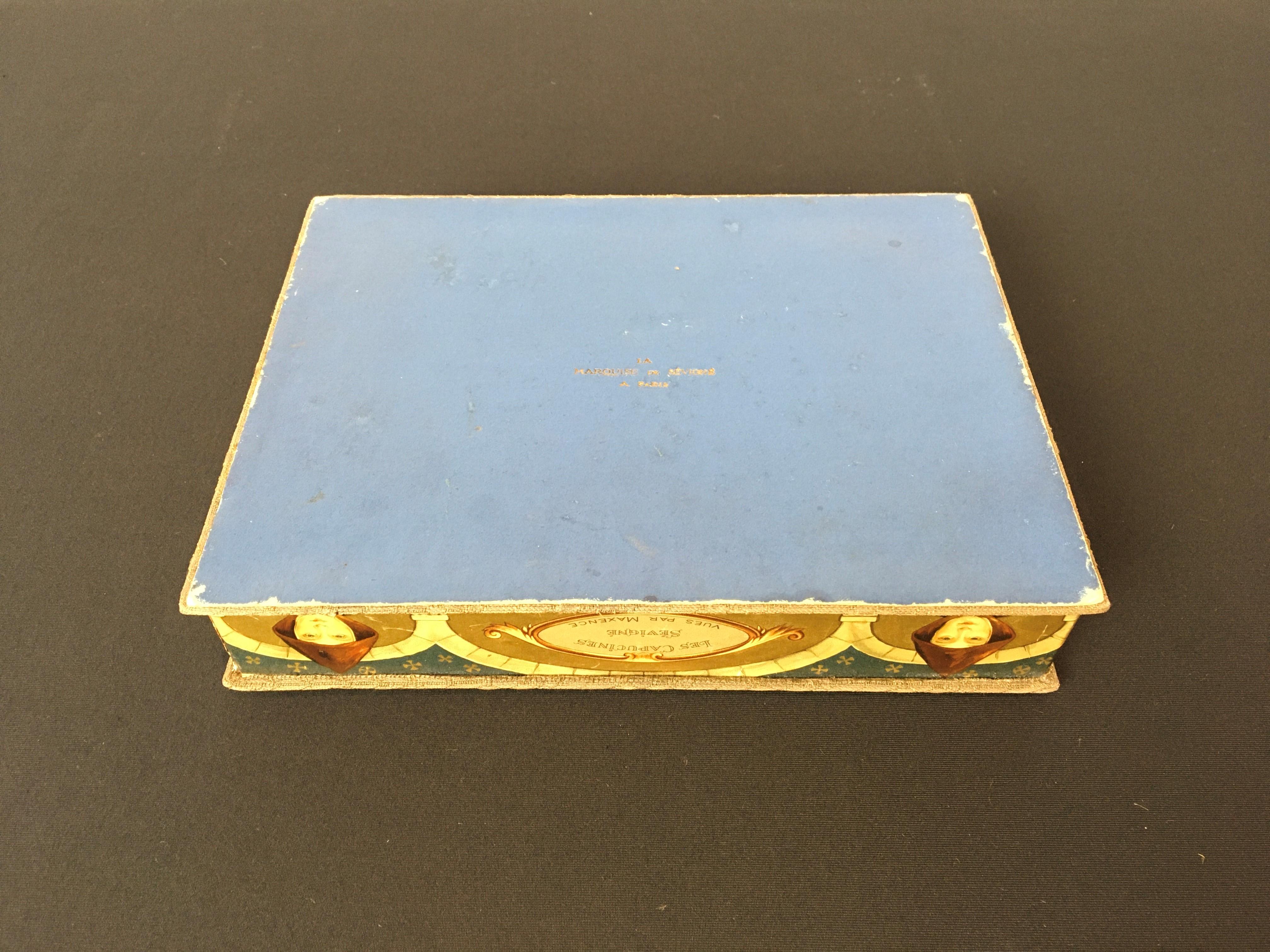 French Chocolate Box, Edgard Maxence, Marquise de Sévigné Paris For Sale 11