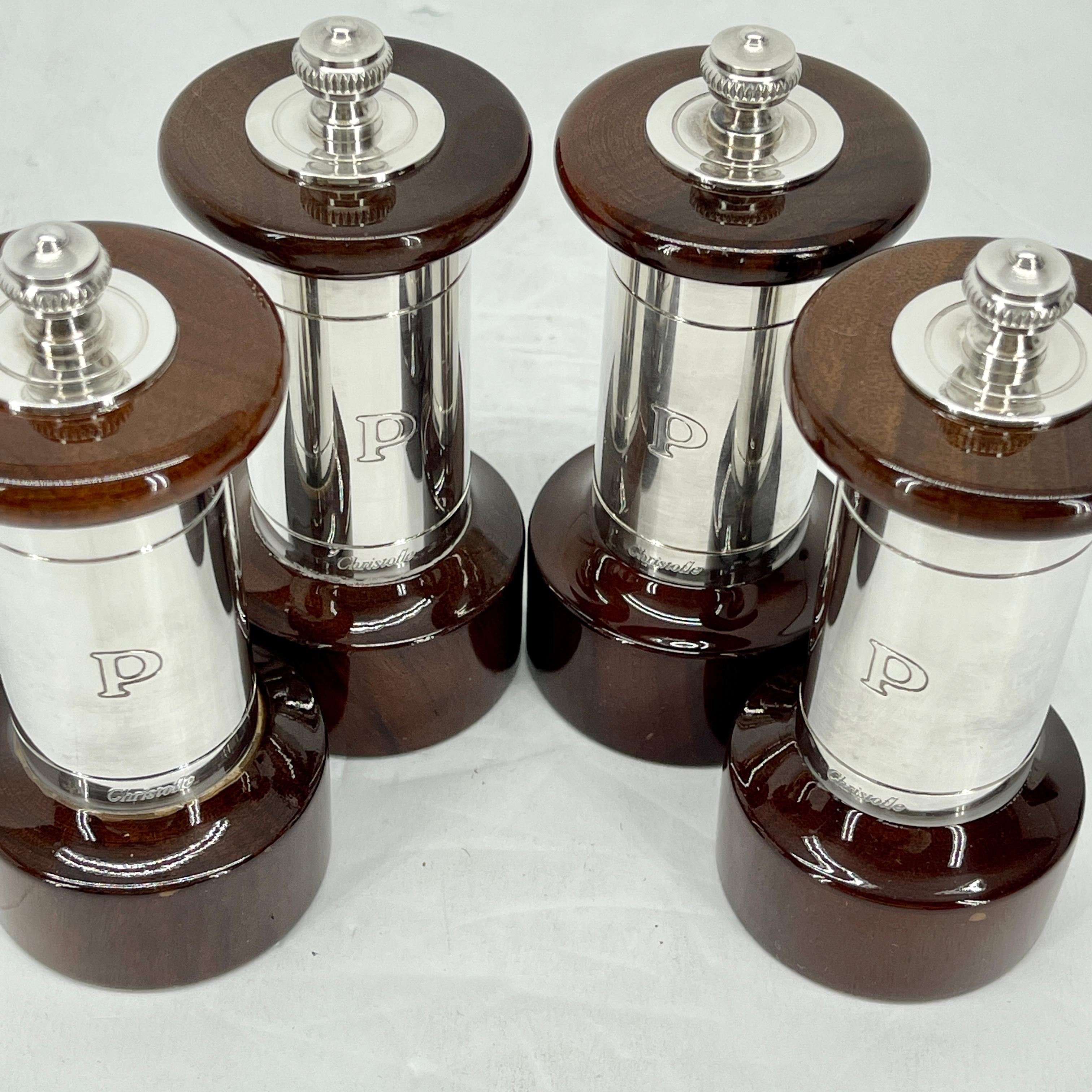 French Christofle Pepper Mills, Set of Four 5