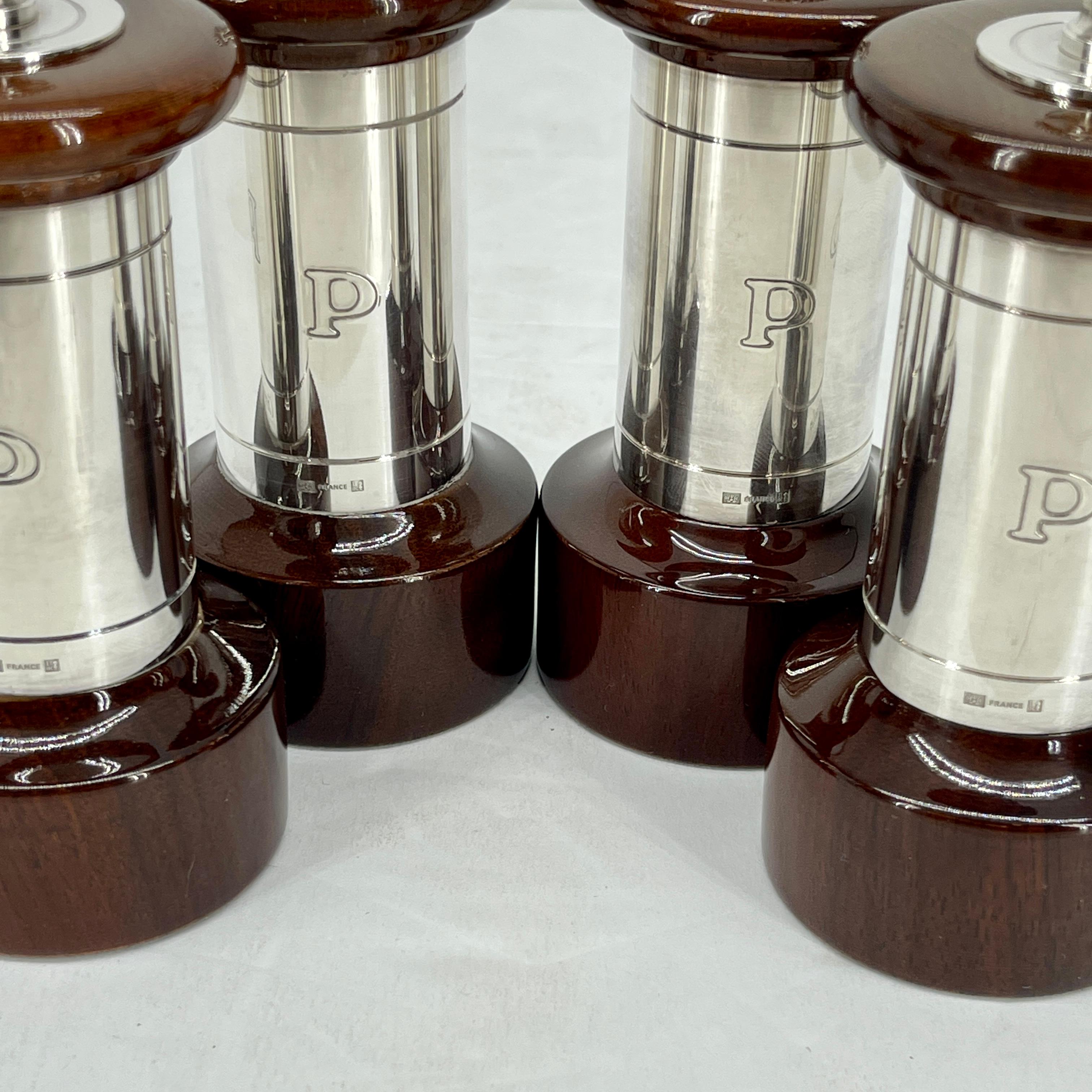 French Christofle Pepper Mills, Set of Four 7
