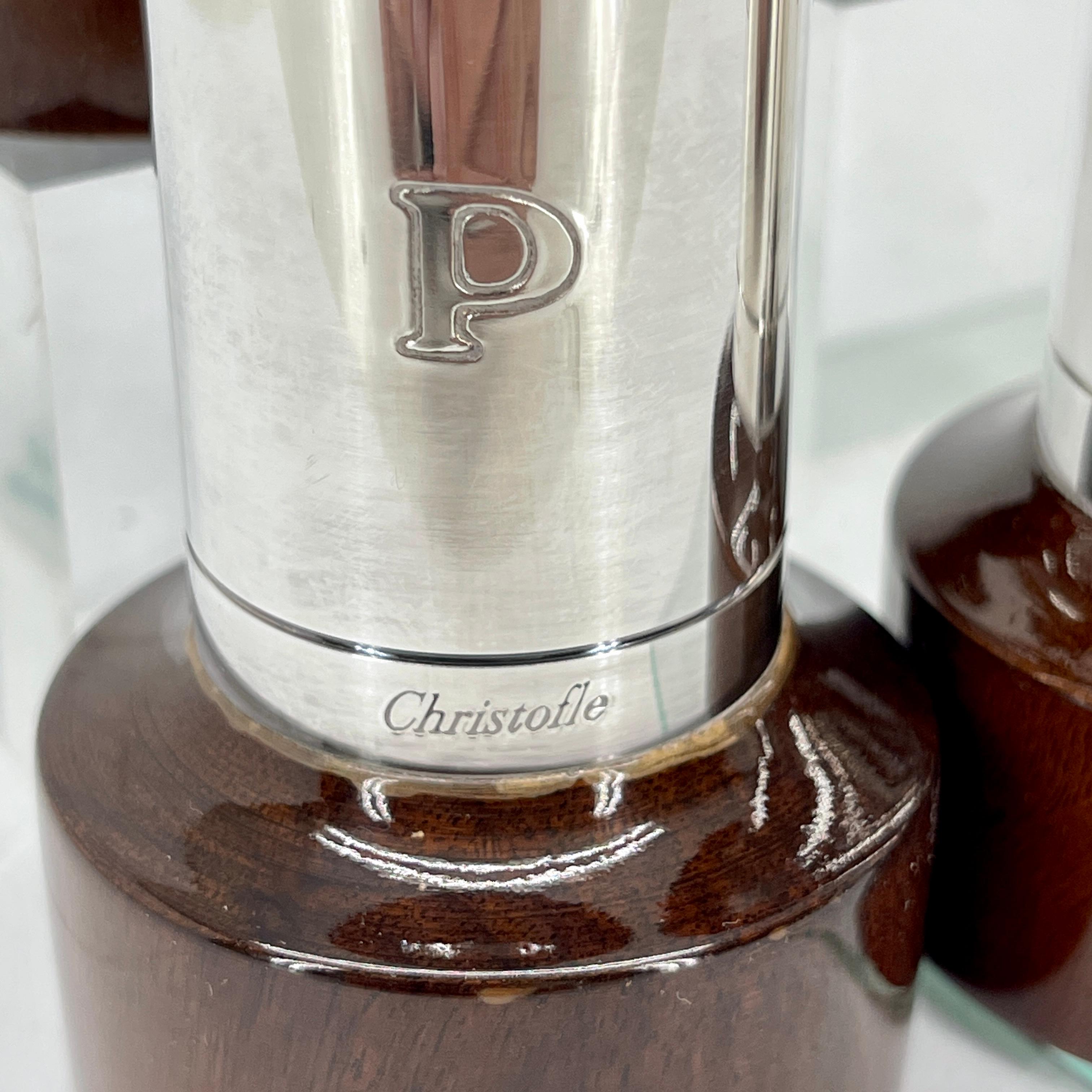 20th Century French Christofle Pepper Mills, Set of Four