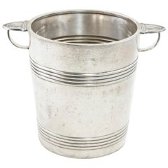 Antique French Christofle Silver Champagne Bucket from Georges V Hotel in Paris