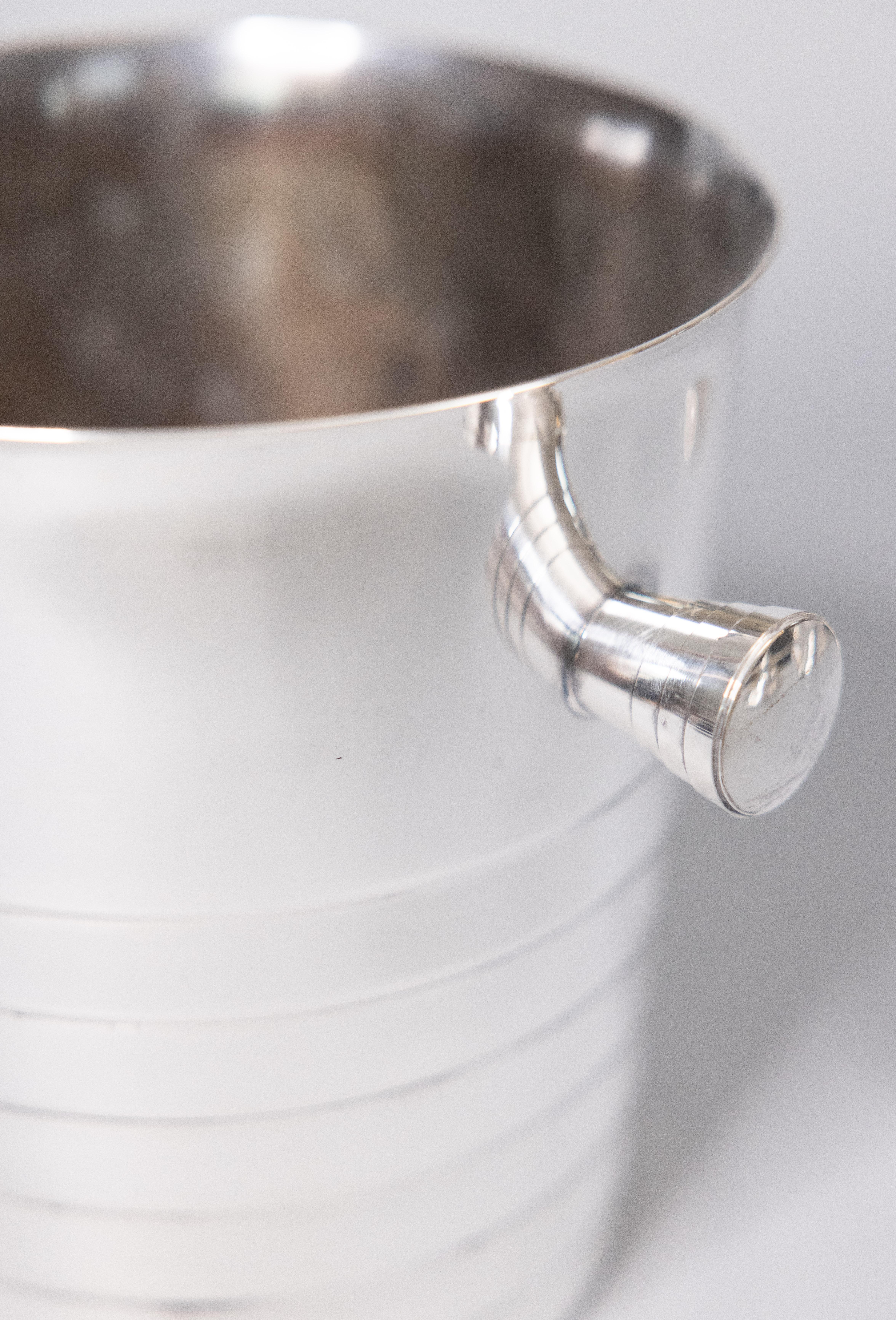 Secchiello da ghiaccio per champagne francese Christofle in silver plate In condizioni buone a Pearland, TX