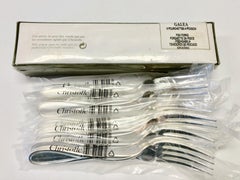 French Christofle Silver Plated Galea 39 Piece Fish Set, New in Its Original Box