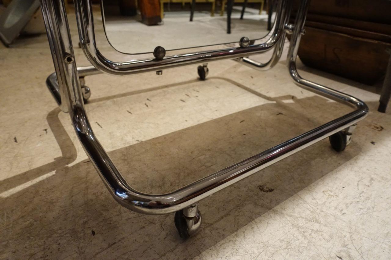 Mid-20th Century French Chrome Full Length Vintage Dressing Mirror