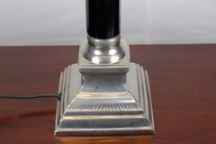 French Chromed Table Lamp, 1940s