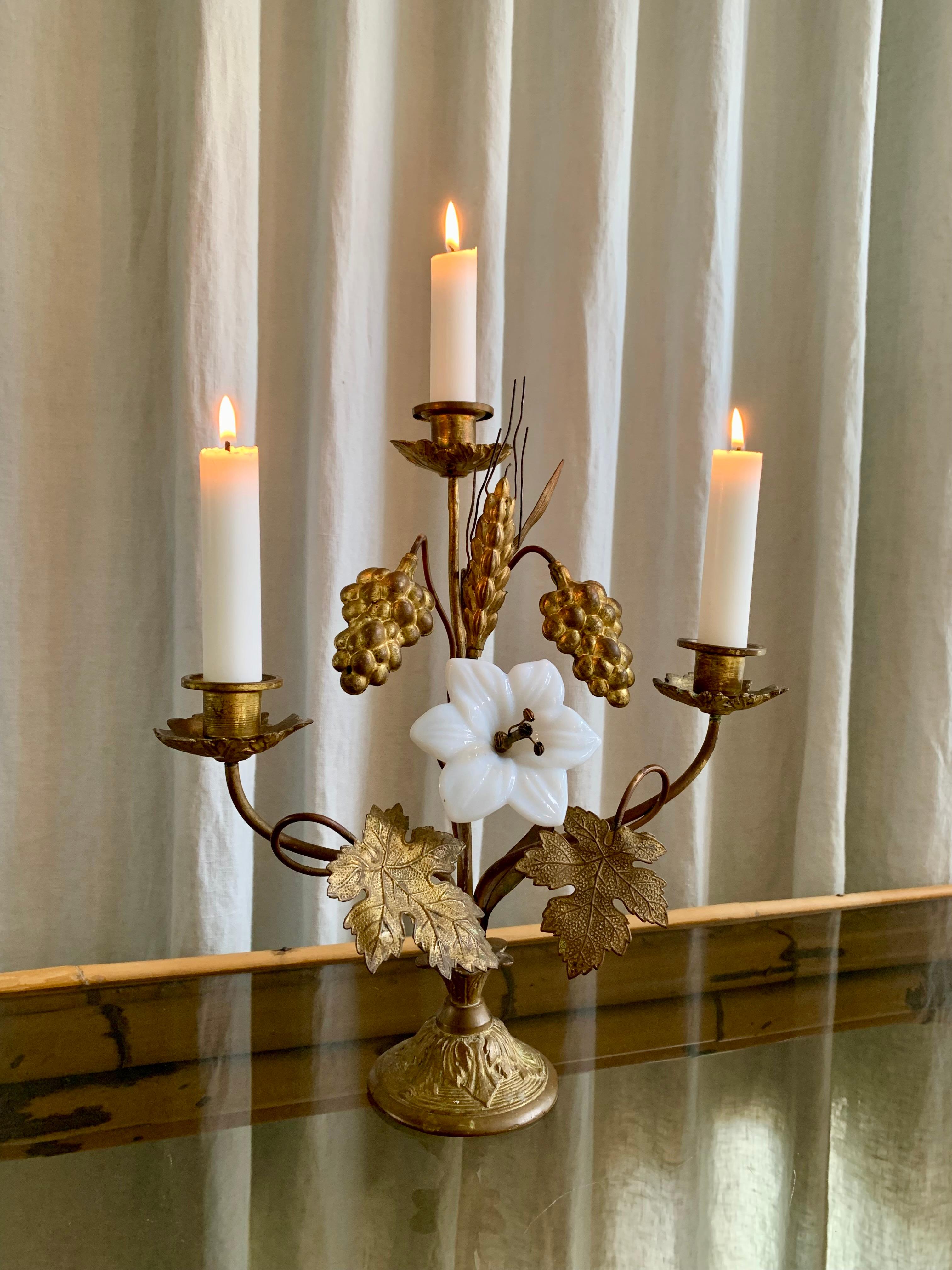 Gilt French Church Candelabra