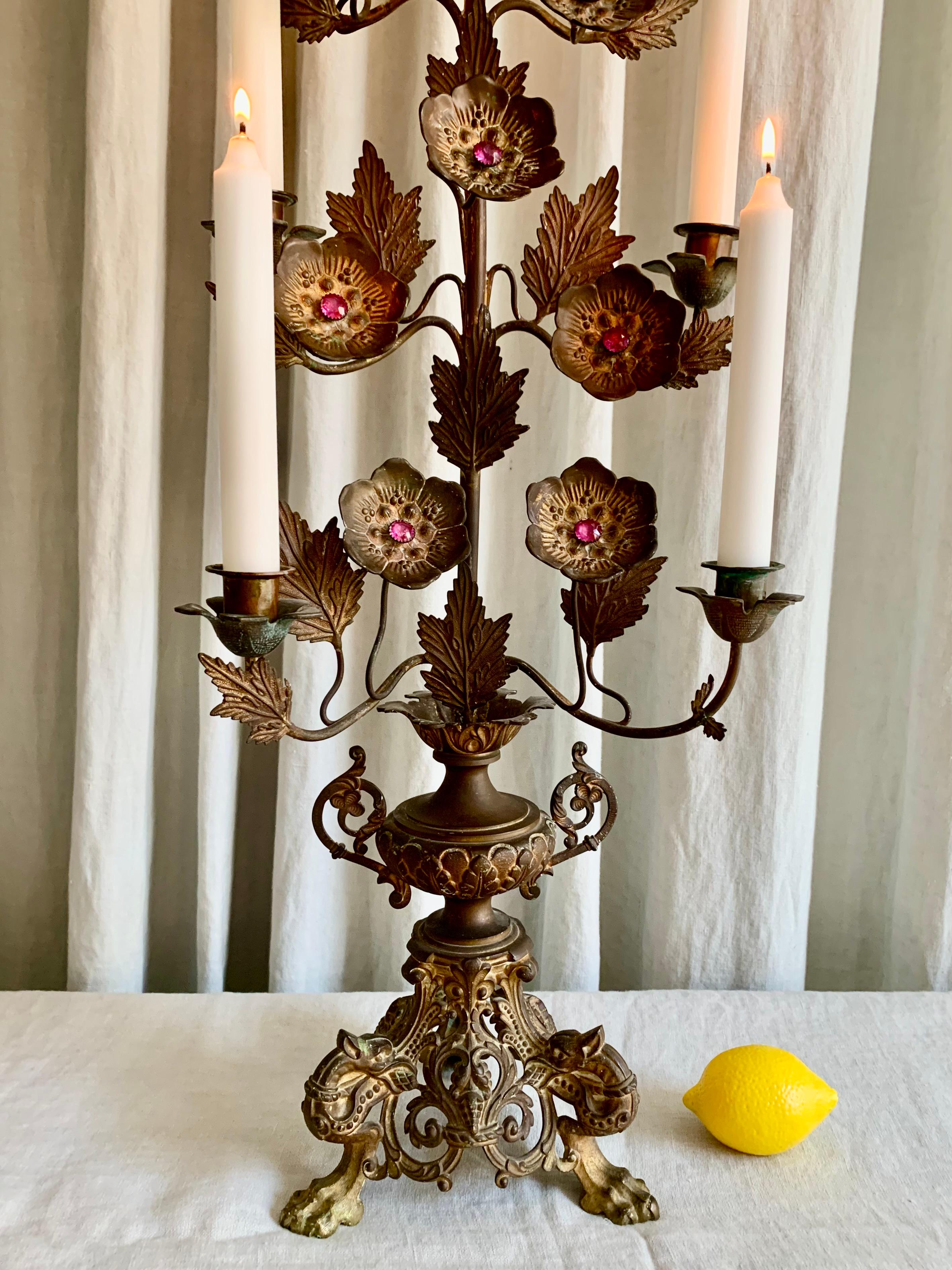 Gilt French Church Candelabra