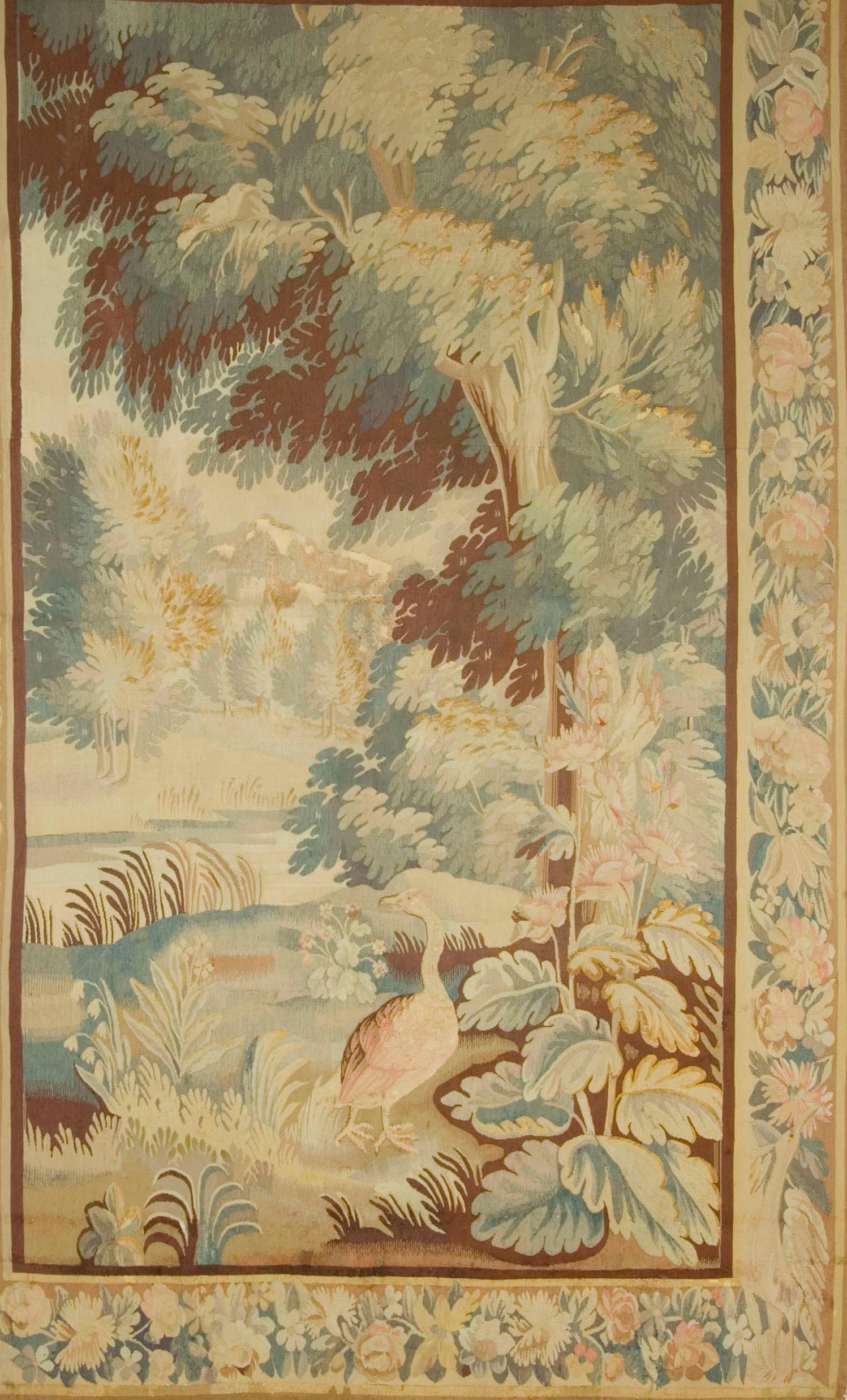 Tapisserie française vers 1850 en Greene & Greene, 5'7 x 9'1 en vente 1