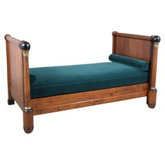 Antique French, Circa 1850s, Empire Directoire Daybed