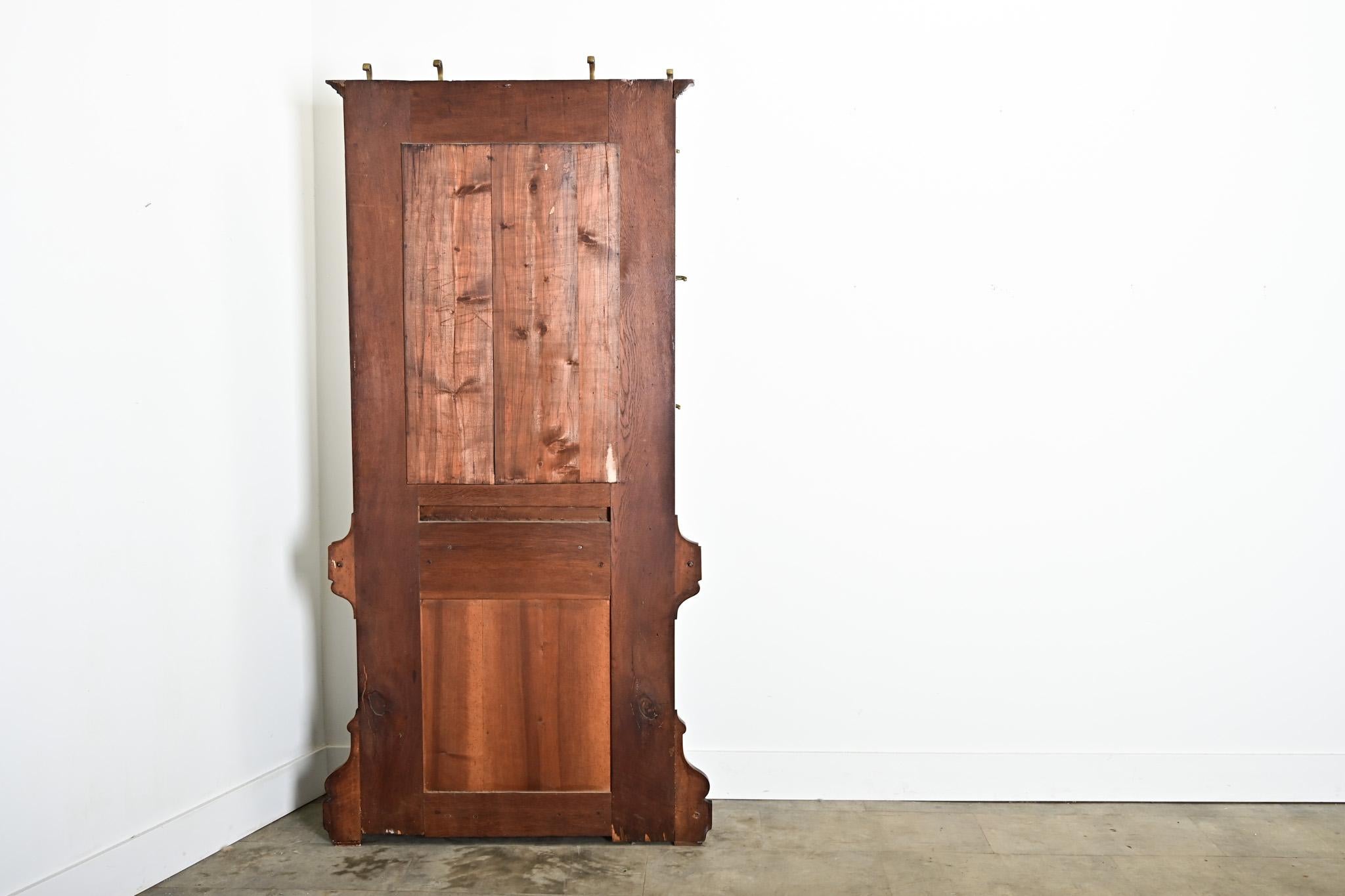French Circa 1920 Mahogany Vestiare Hall Rack For Sale 7