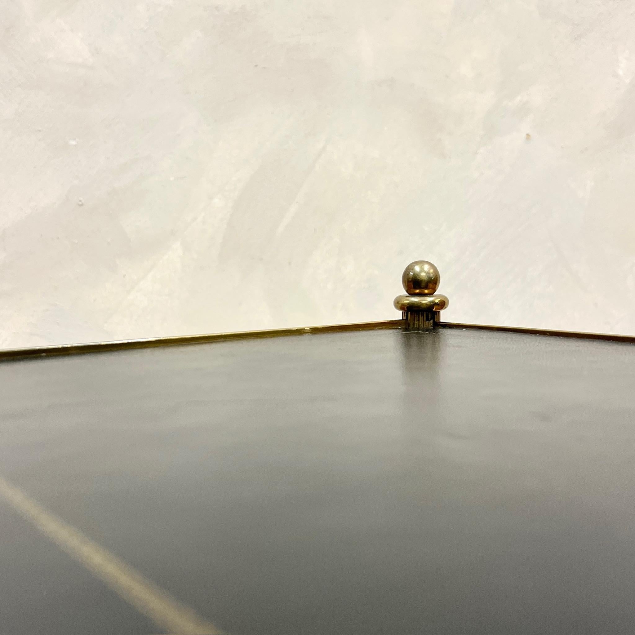 French circa 1950 Leather Top End Table Maison Jansen 7