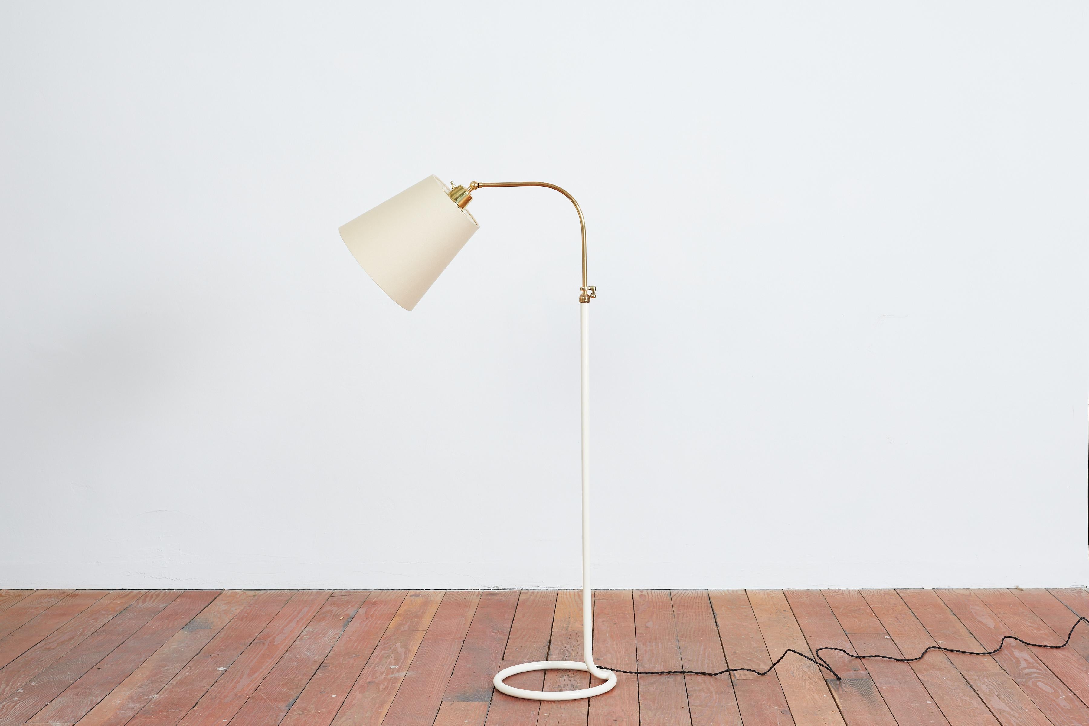 French Circle Floor Lamp  In Good Condition For Sale In Beverly Hills, CA
