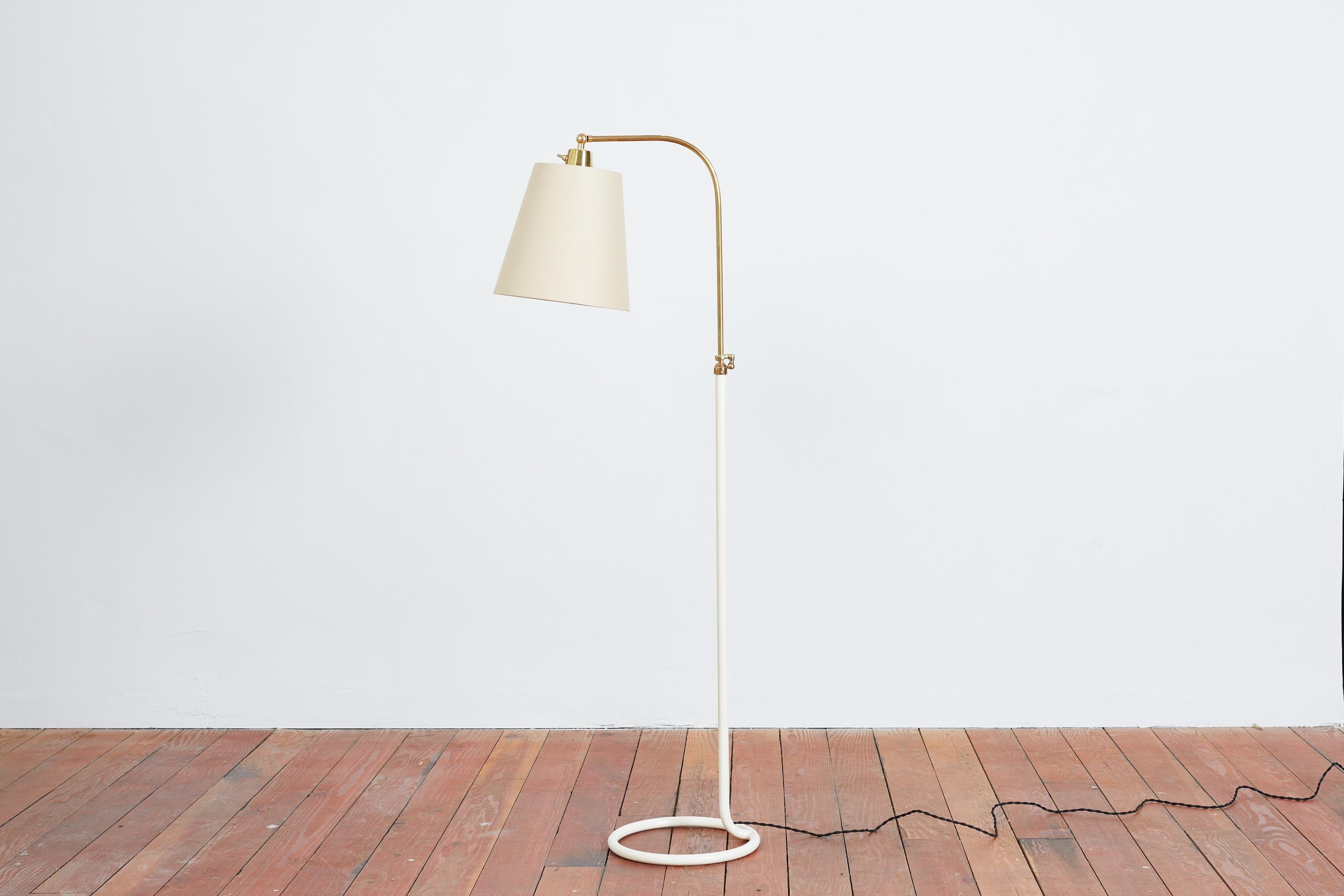 Mid-20th Century French Circle Floor Lamp  For Sale