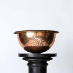 French Circular Copper Sink, Mid 20th Century