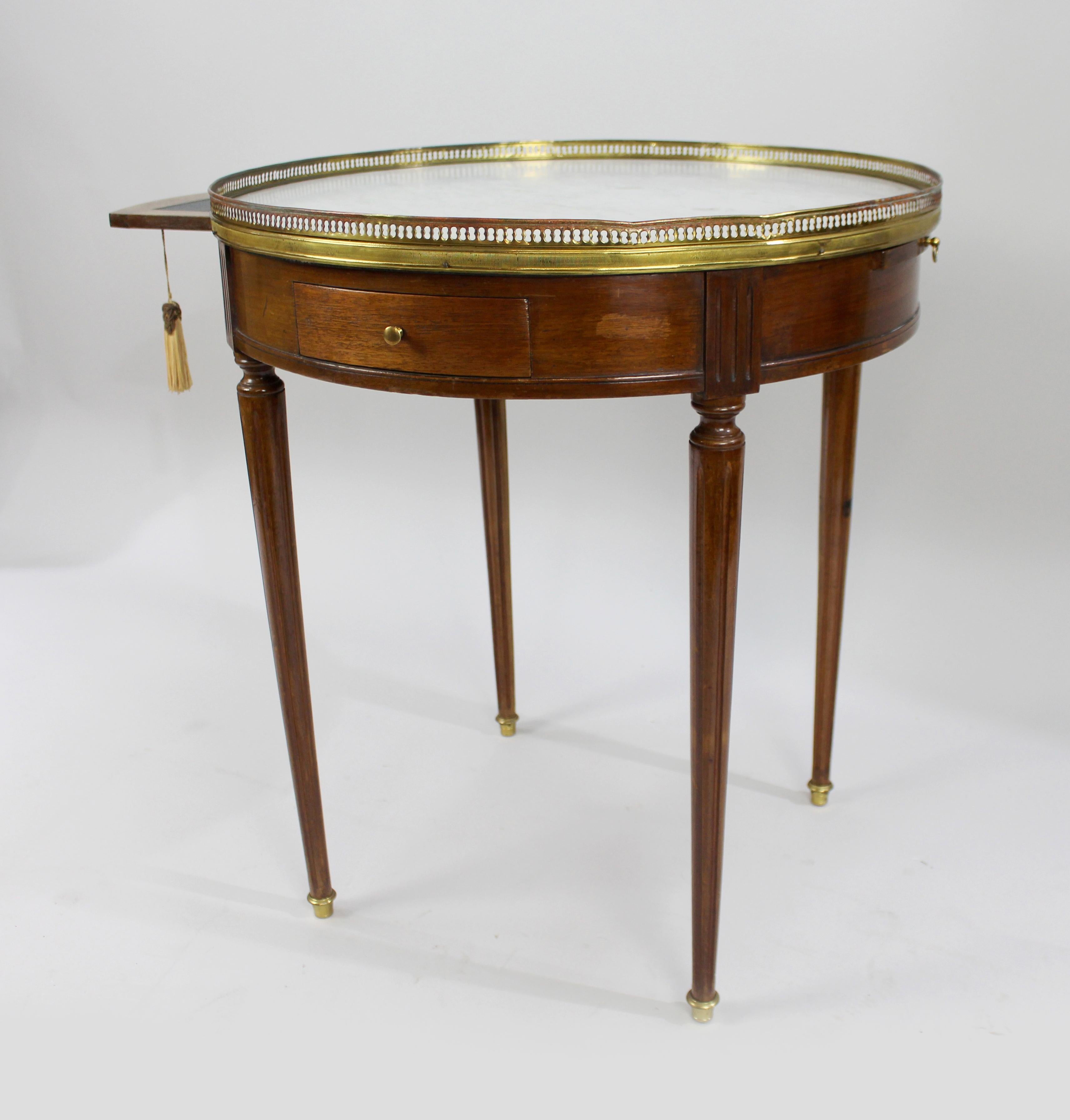French Circular Marble-Topped Lamp Table 3