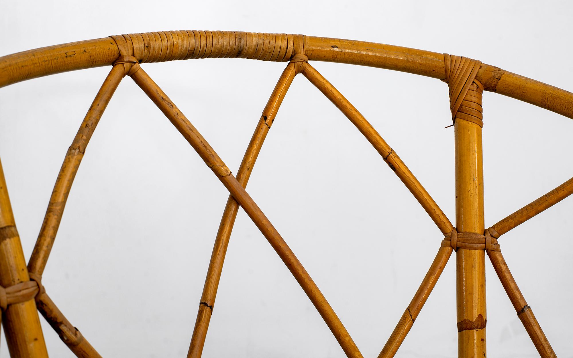 French Circular Rattan Chairs at 1stDibs | deco truss
