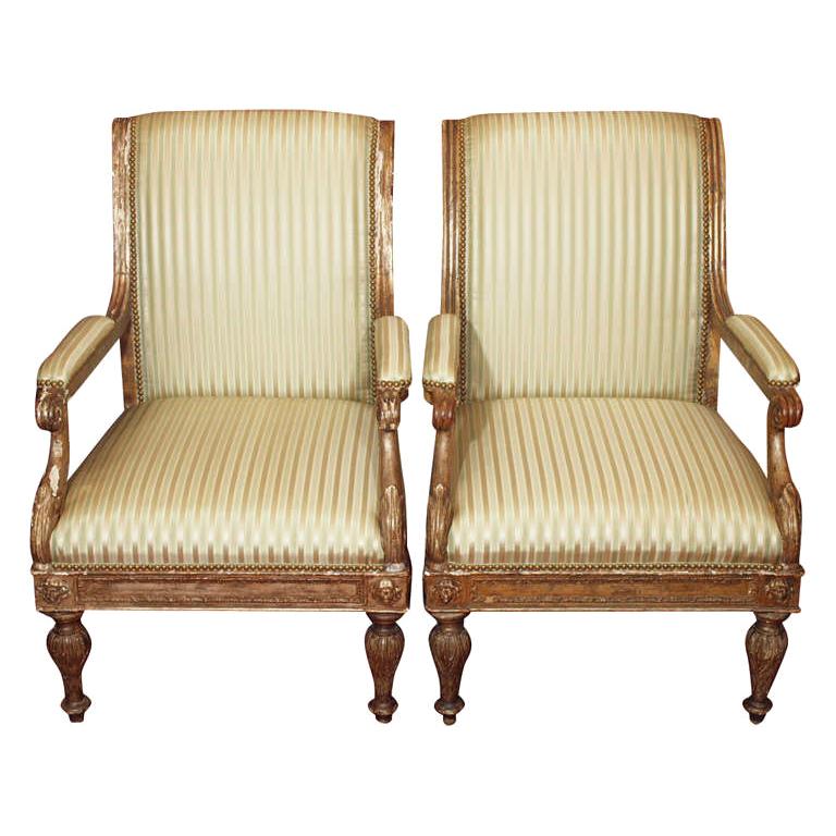 French  Classical Armchairs For Sale