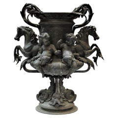 French Classical Bronze Urn