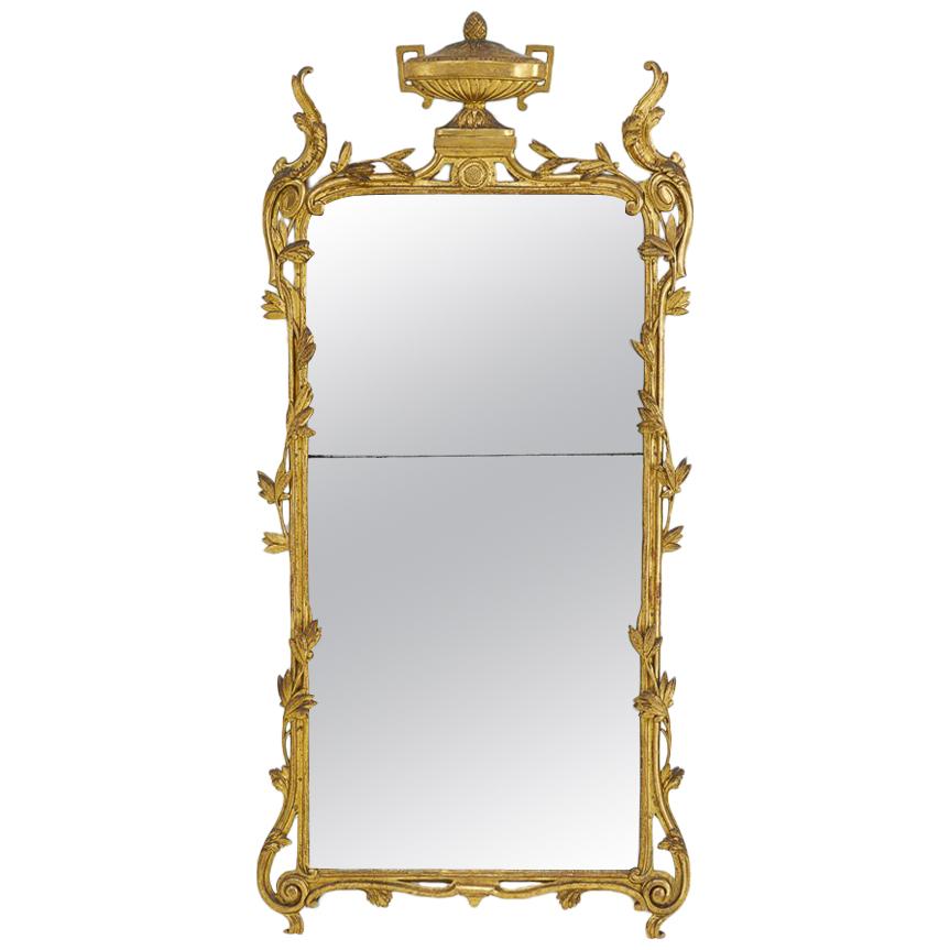 French Classical Gilt Urn Mirror