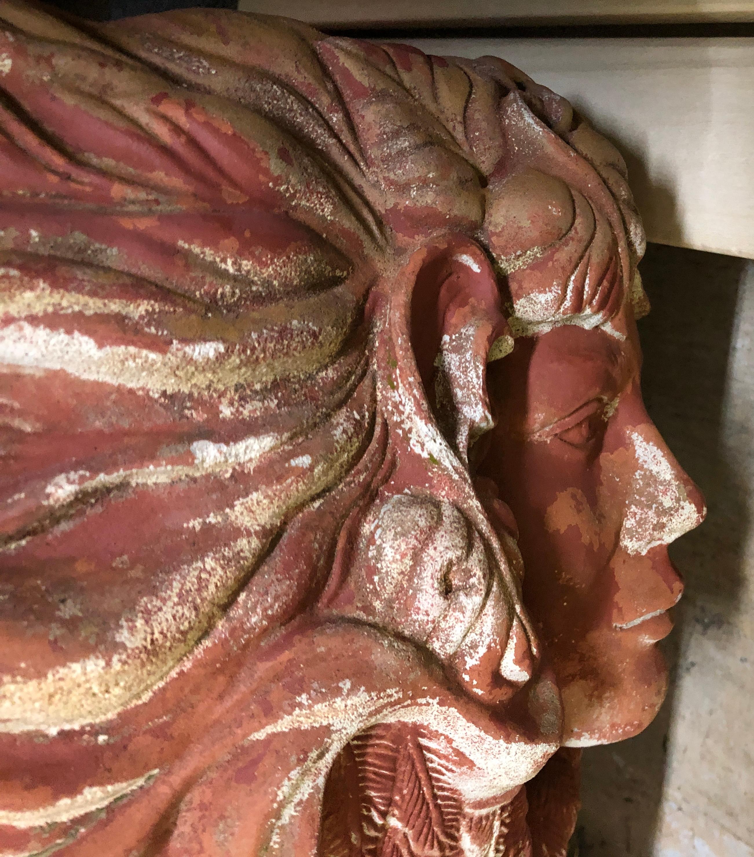 French Classical Revival Limestone Planter, Finely Carved Limestone Jardiniere For Sale 1