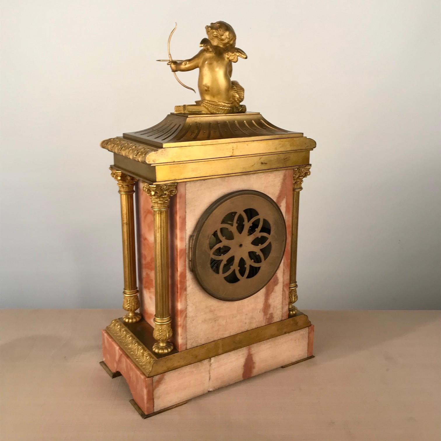 French Clock Garniture de Cheminee by Etienne Maxant For Sale 7