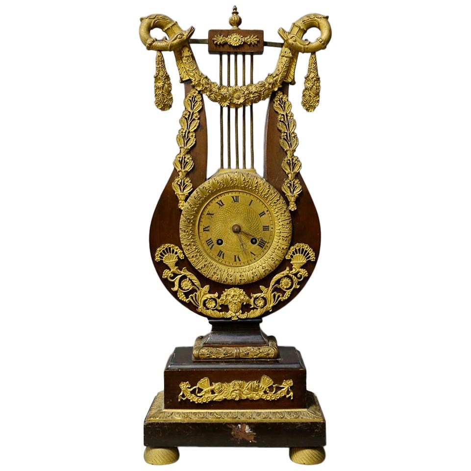 Horloge française Napoléon III Étiquette originale au dos, 1867 en vente