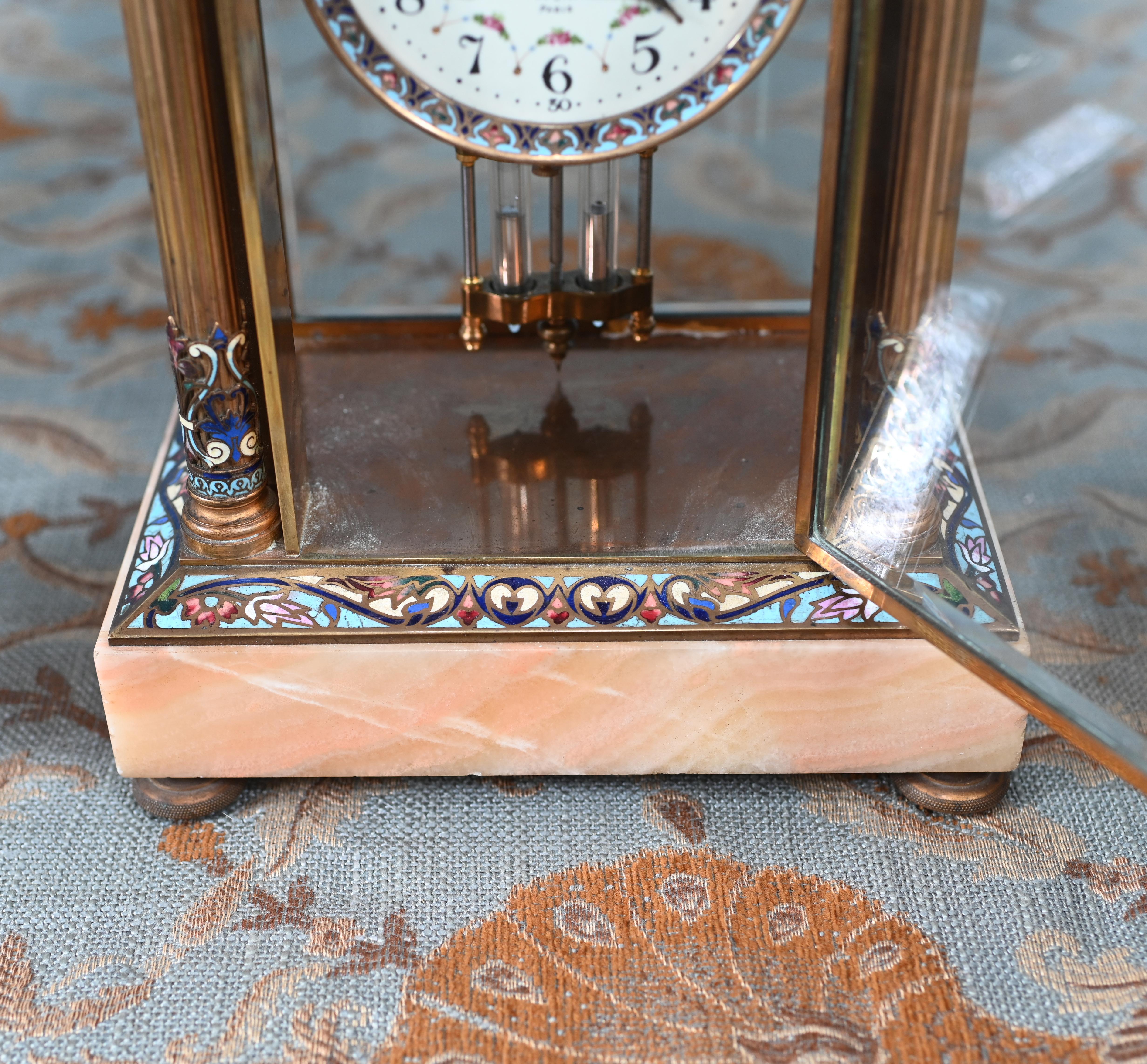 Set di orologi francesi in marmo con guarnizione Belle Epoque 1880 In condizioni buone in vendita a Potters Bar, GB
