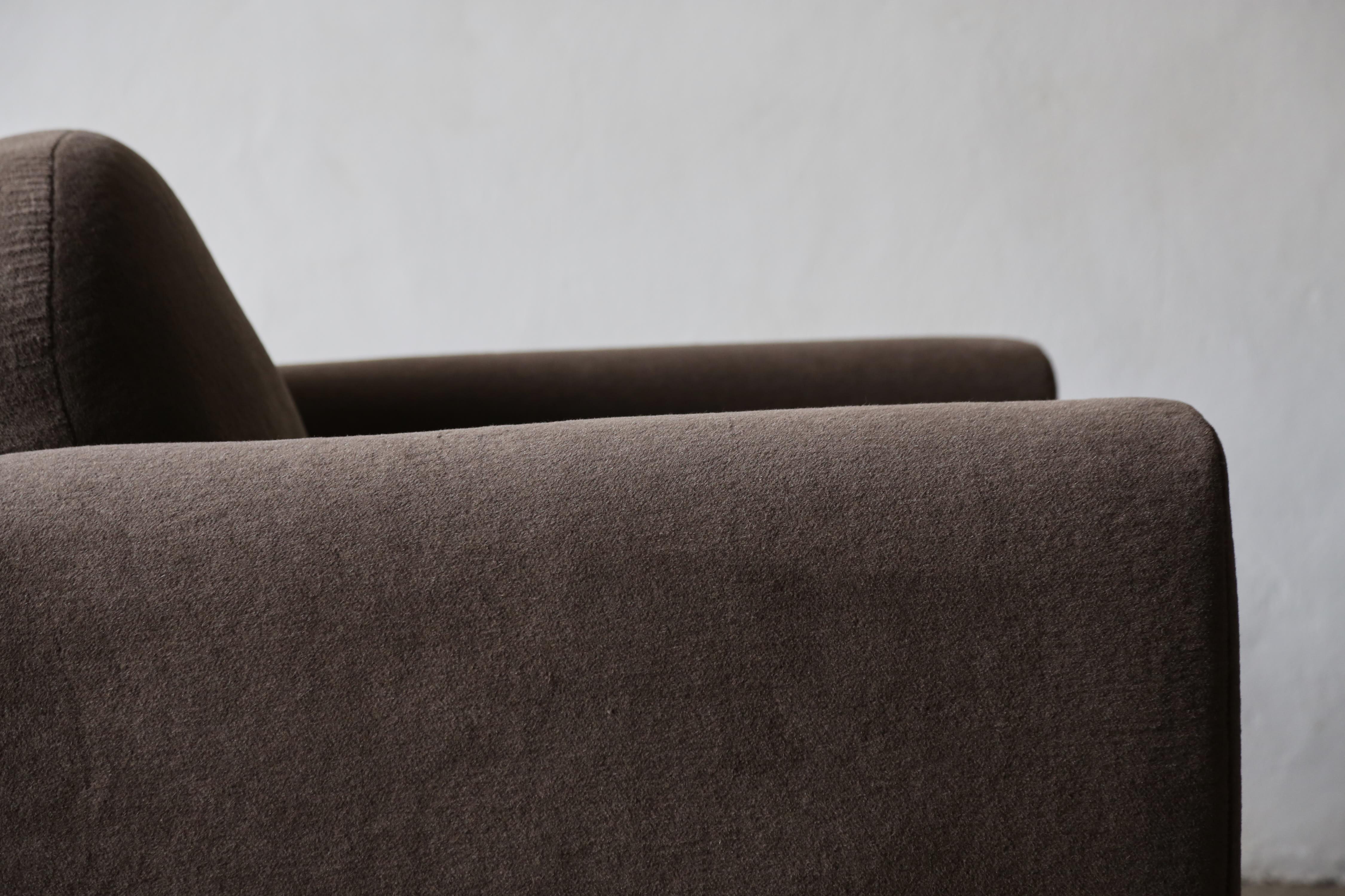 French Club Chair, Newly Upholstered in Pure Alpaca 5