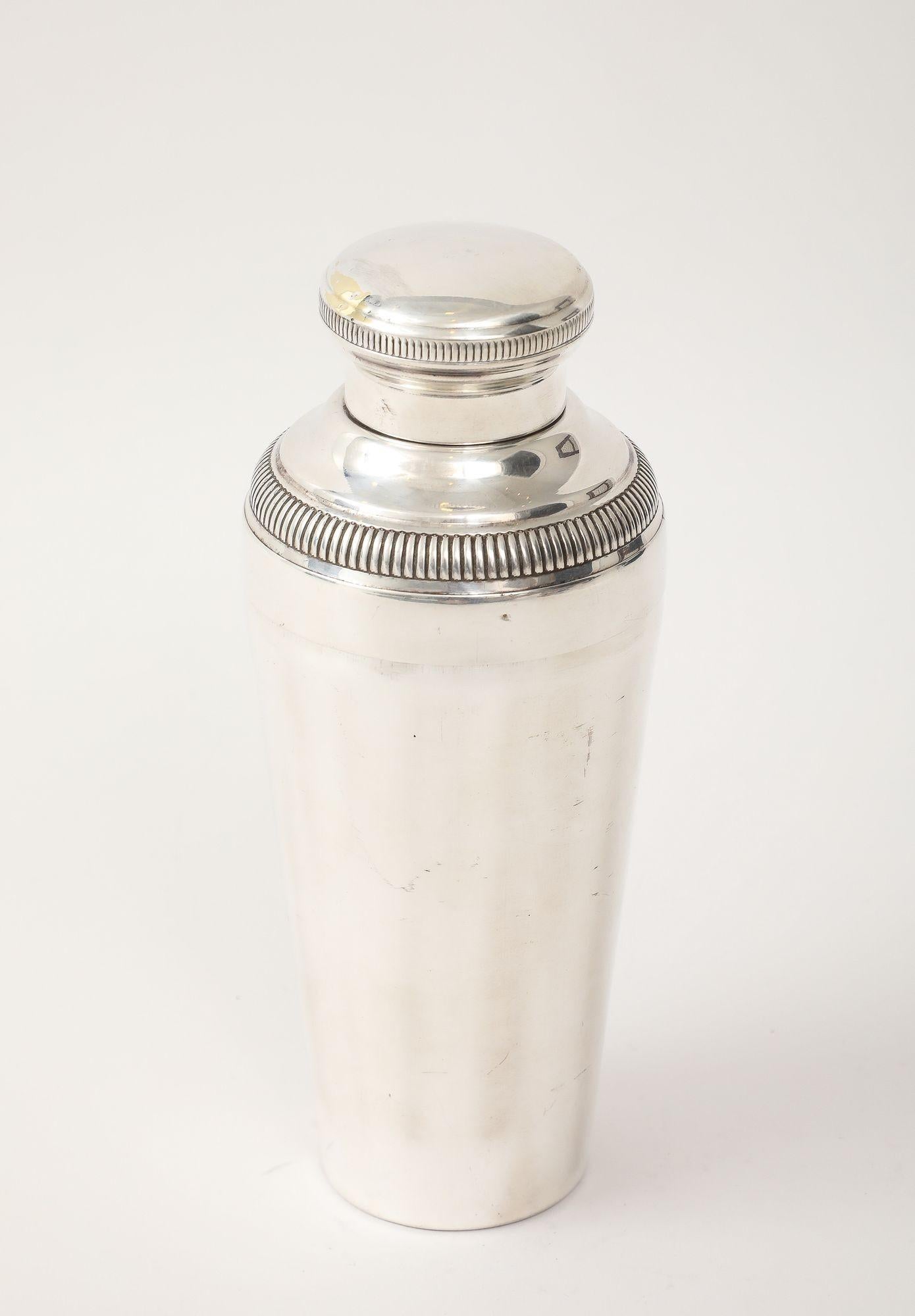 Plated French Cocktail Shaker For Sale
