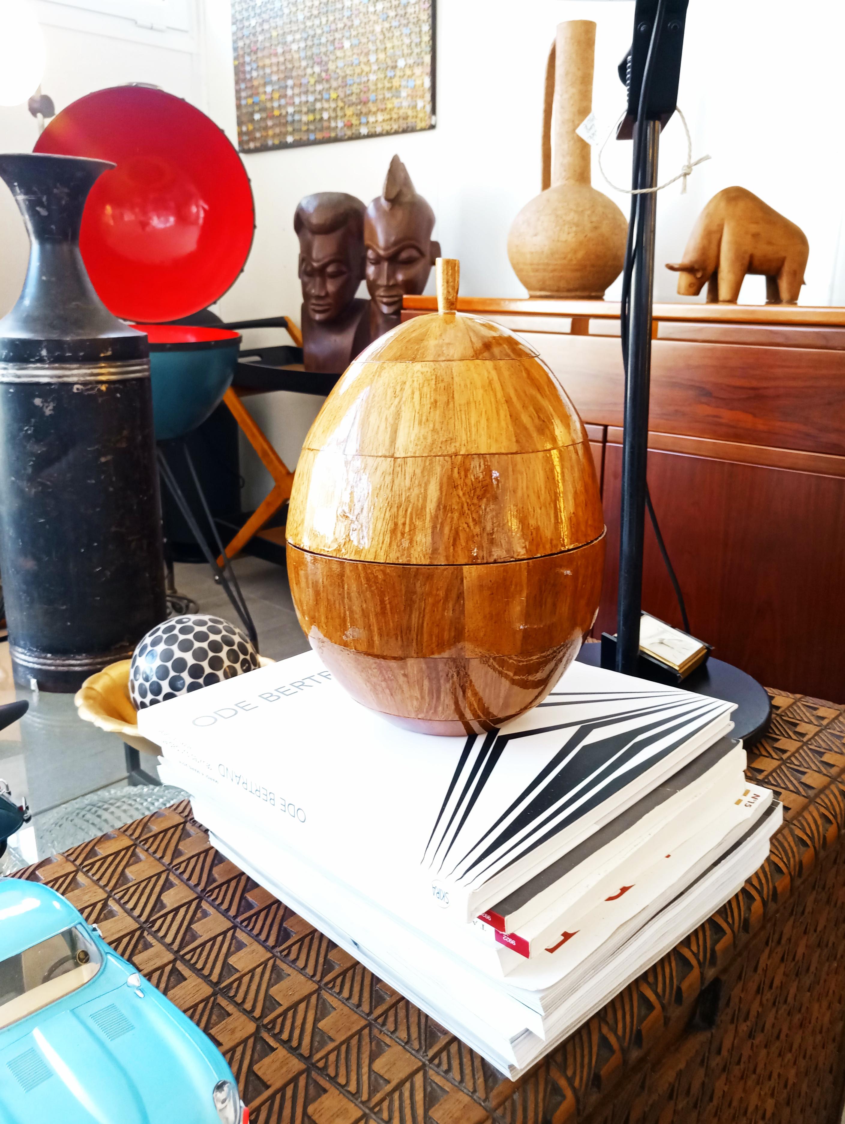 French Coconut Marquetry, 1950s For Sale 4