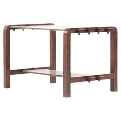 French Coffee or Side Table in Solid Exotic Wood, 1950
