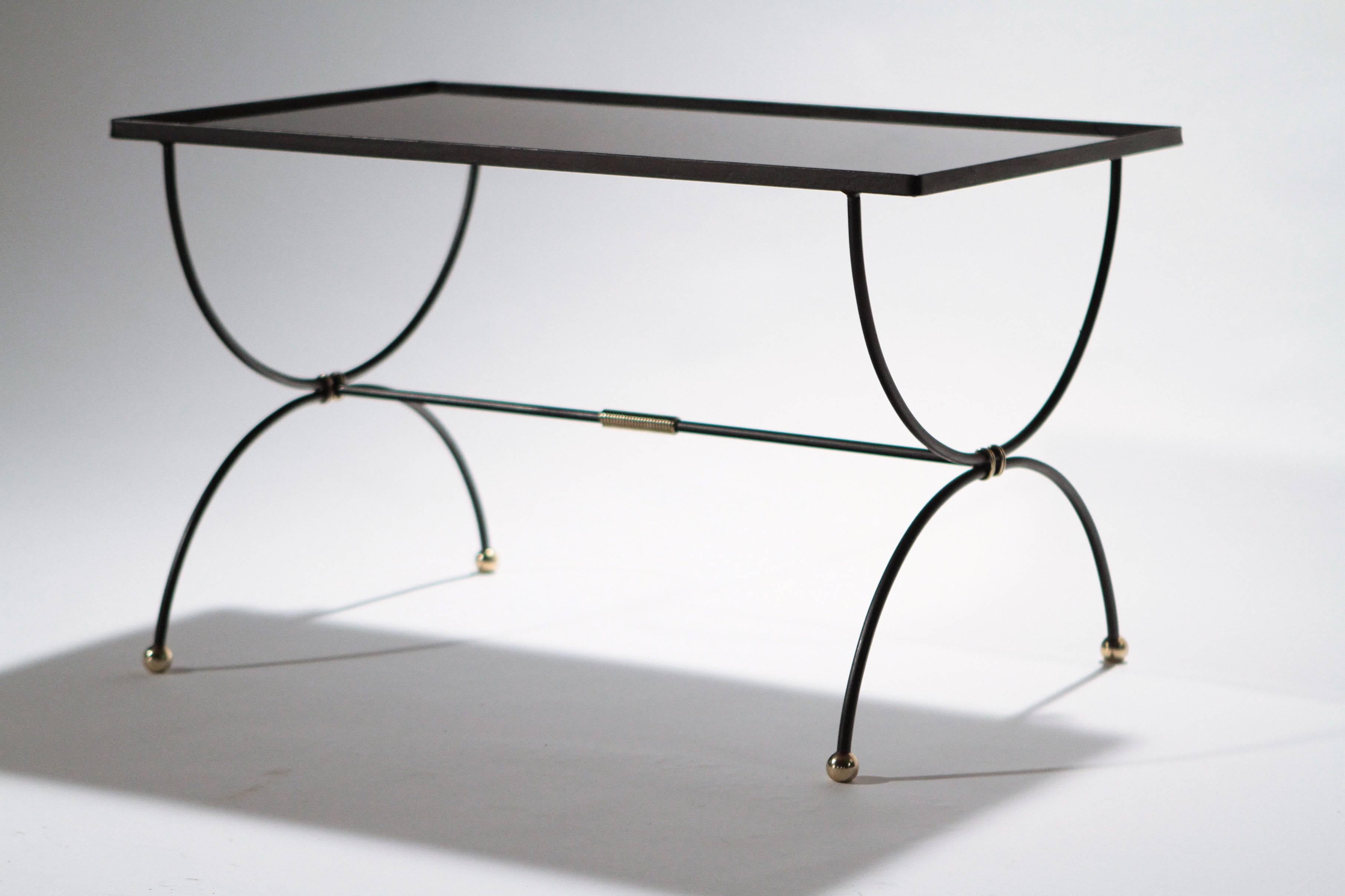 French Coffee Table Attributed to Jacques Adnet, 1950s In Excellent Condition In Paris, IDF