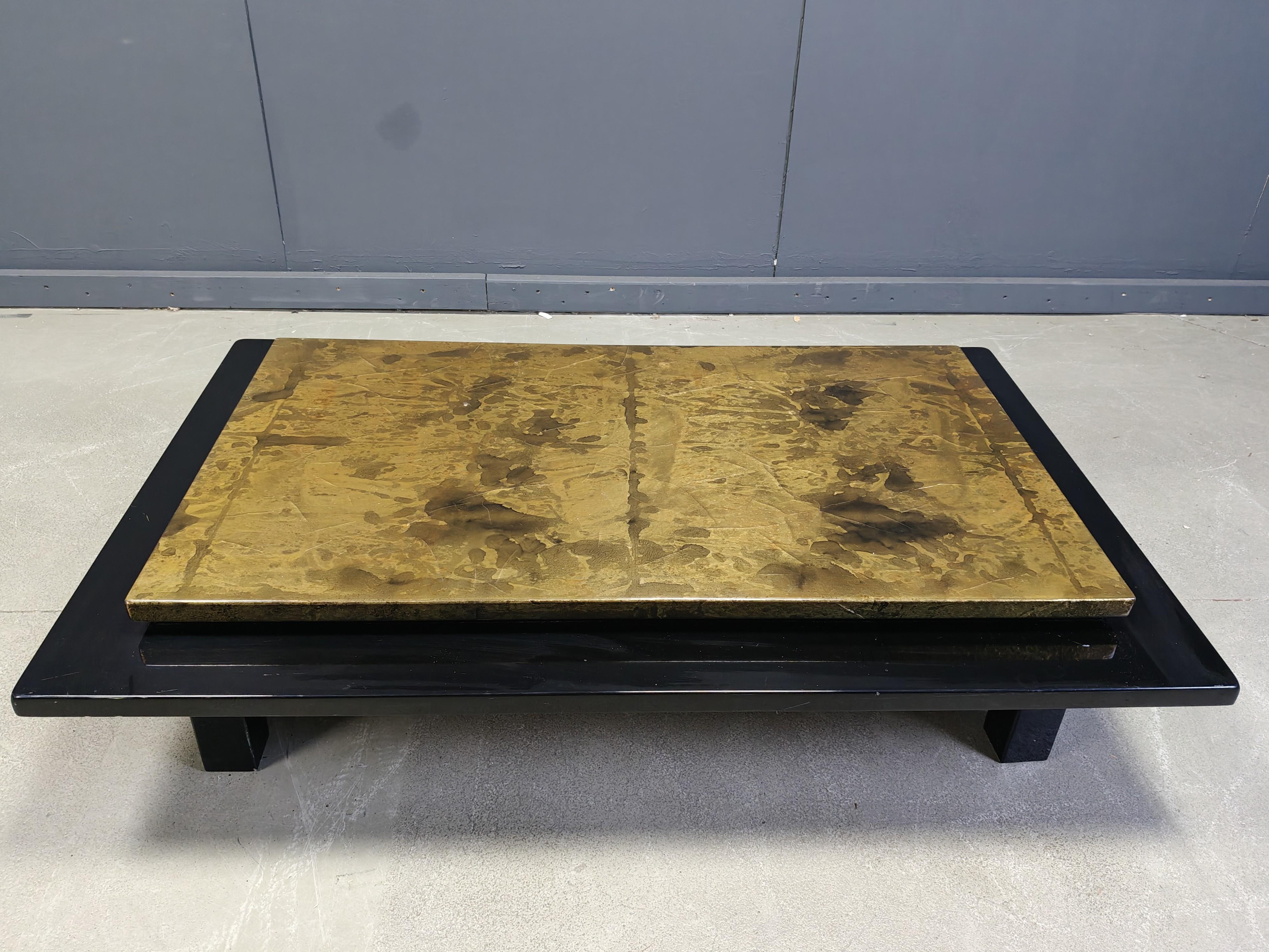 Table basse française par Guy Lefevre pour Maison Jansen, 1970 3