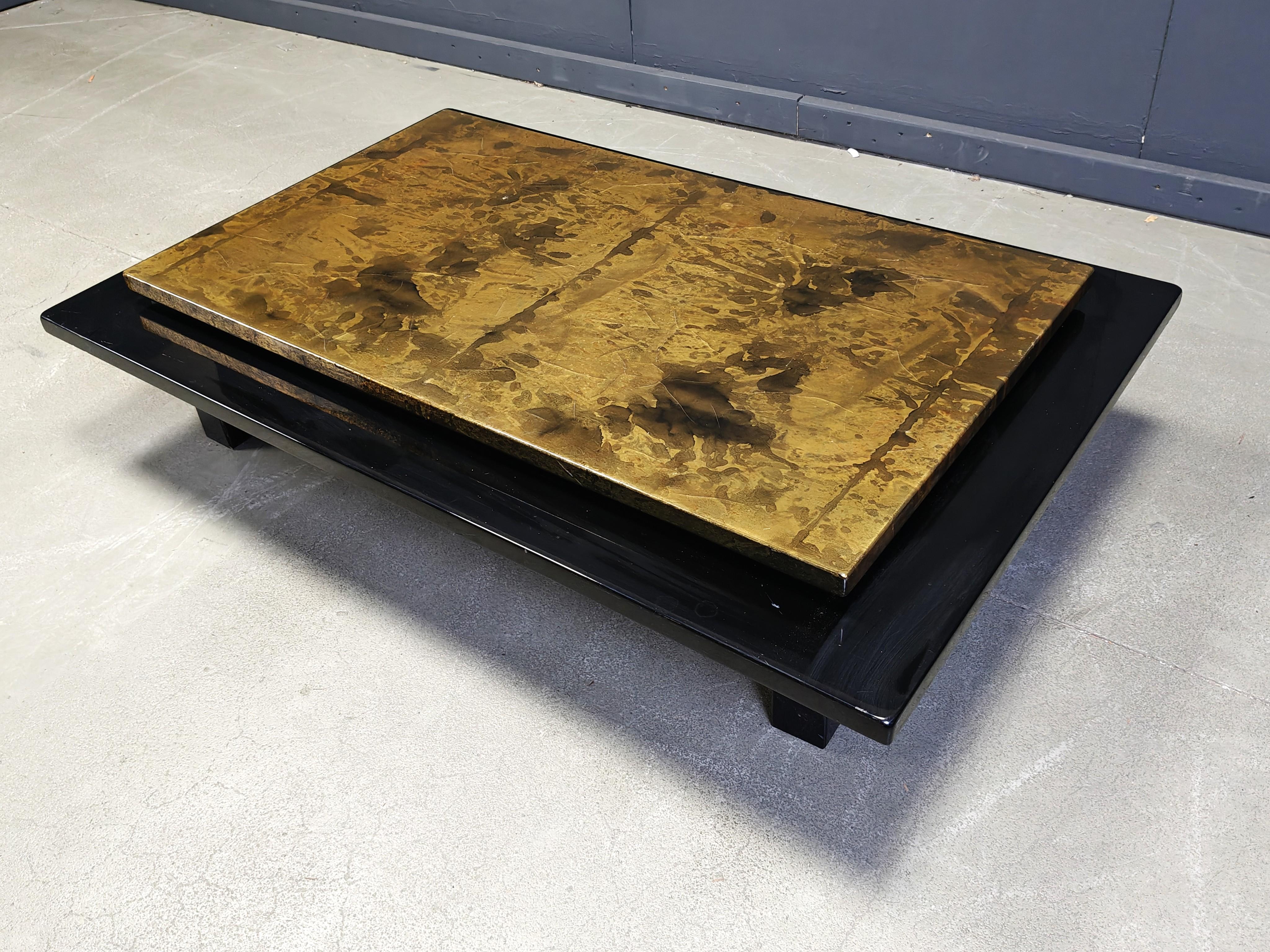 Fin du 20e siècle Table basse française par Guy Lefevre pour Maison Jansen, 1970