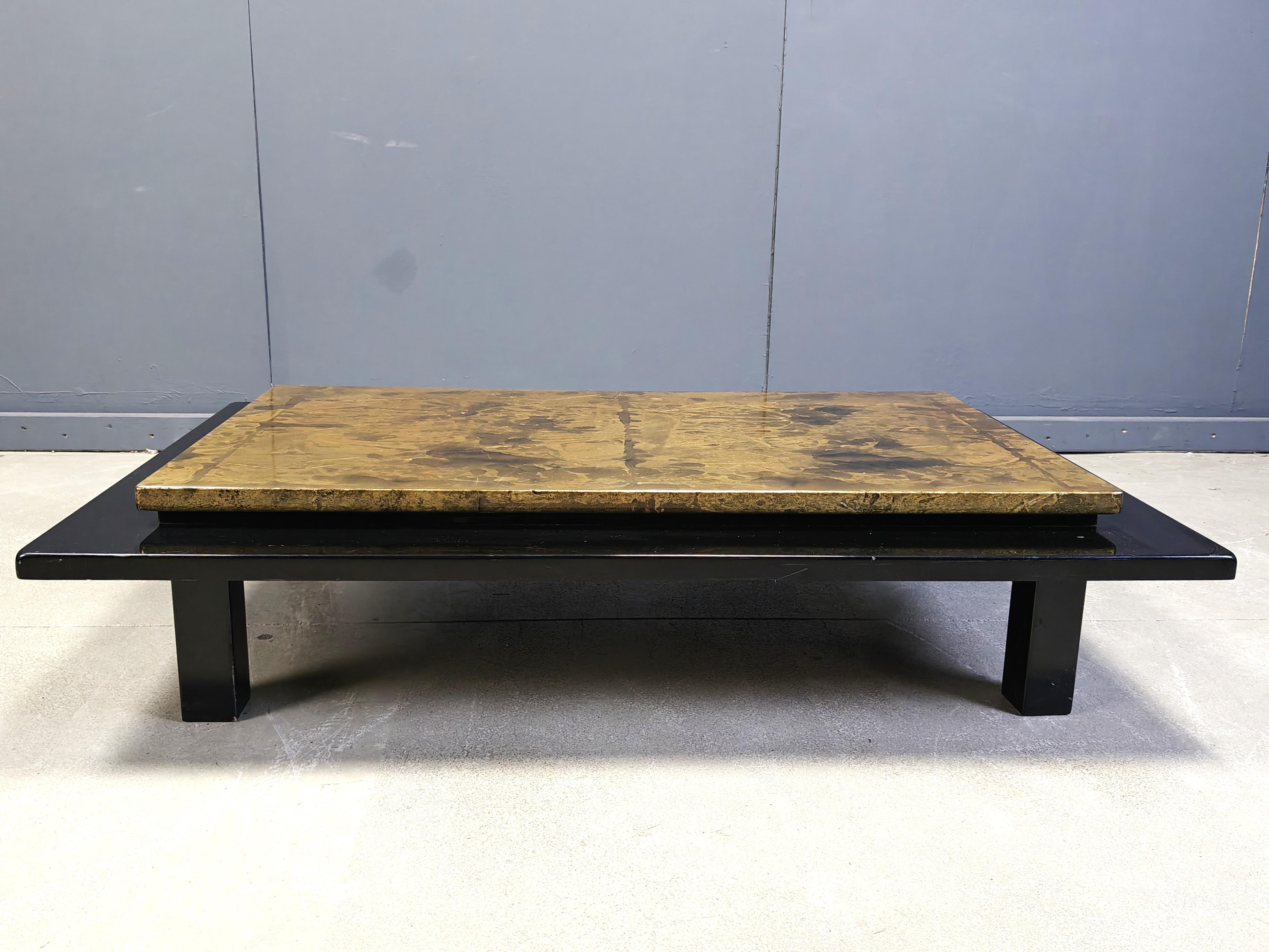 Table basse française par Guy Lefevre pour Maison Jansen, 1970 1