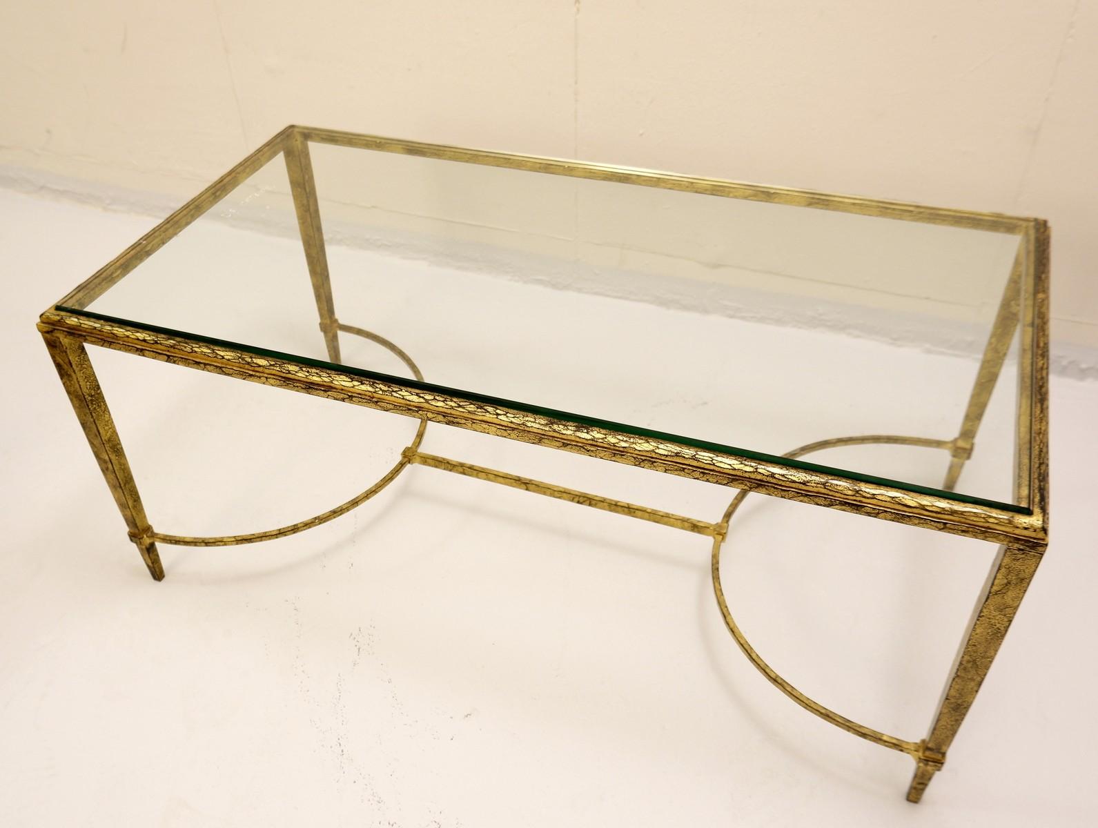 French coffee table by maison Baguès, 1960s.