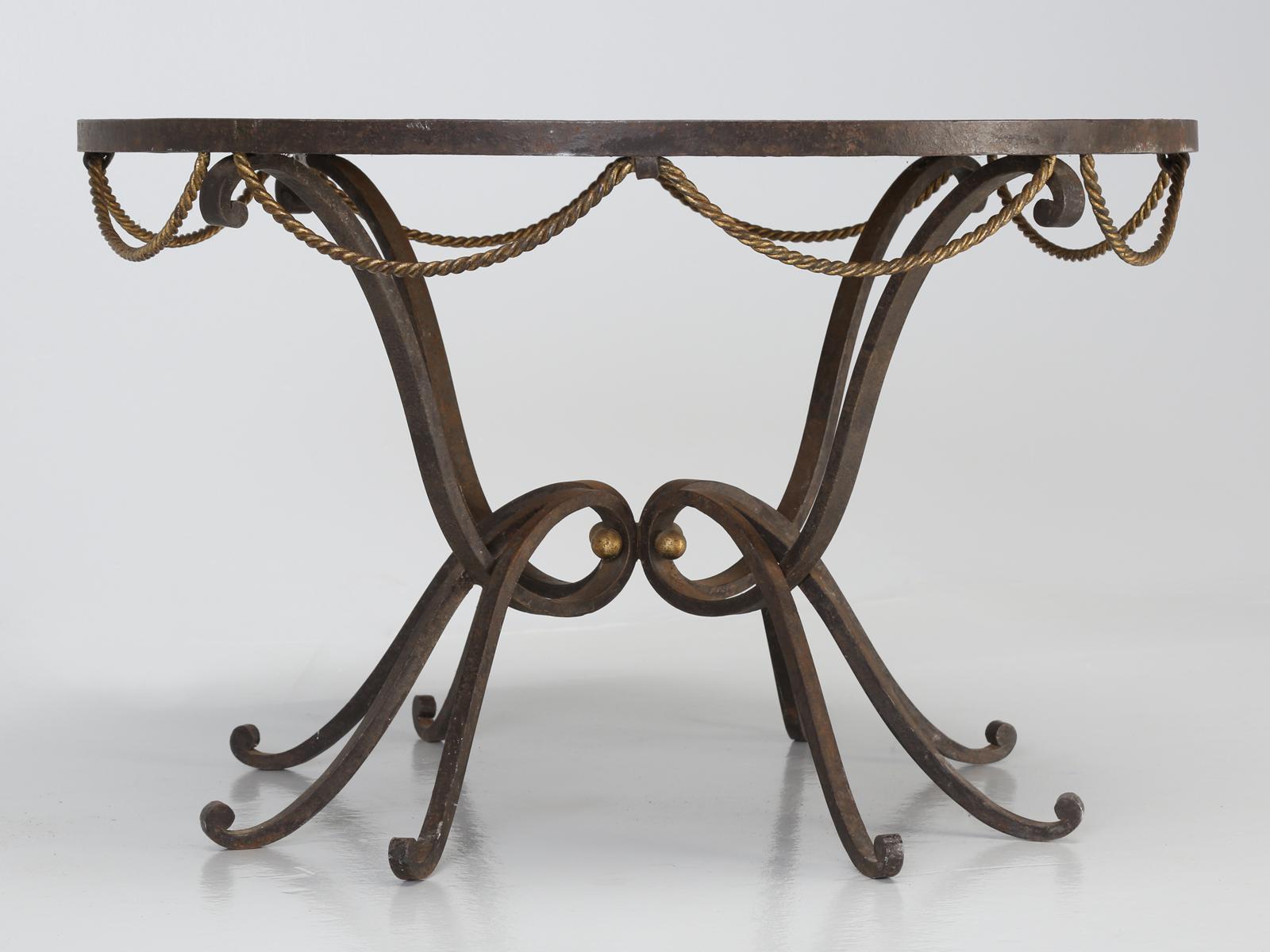 French Coffee Table Églomisé Attributed to Raymond Subes and Max Ingrand 4