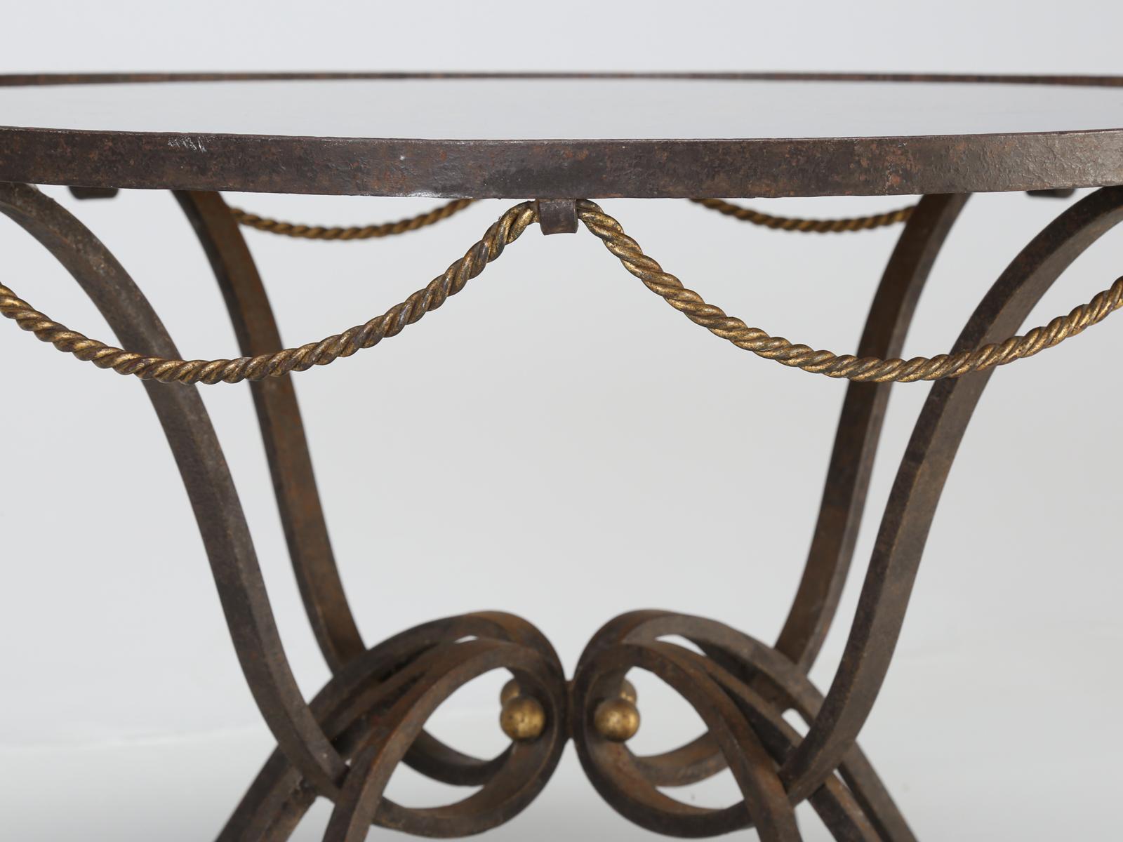 French Coffee Table Églomisé Attributed to Raymond Subes and Max Ingrand 5