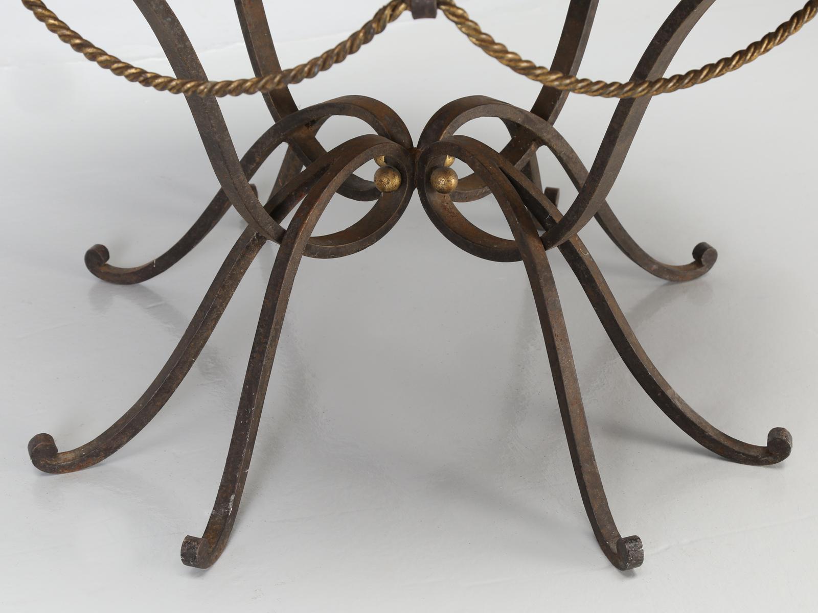French Coffee Table Églomisé Attributed to Raymond Subes and Max Ingrand 7