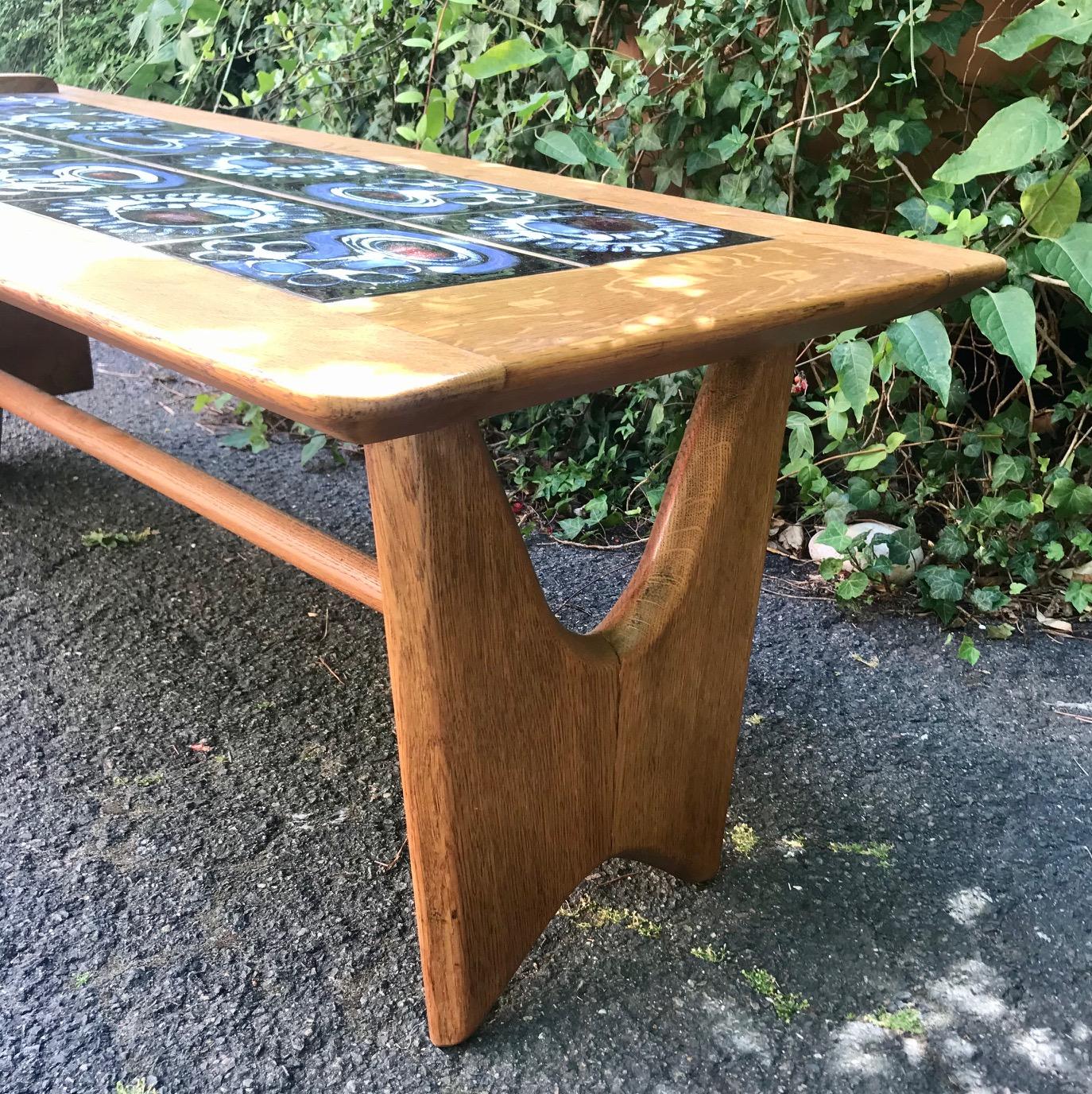 Mid-20th Century French Coffee Table, Guillerme et Chambron, 1960 For Sale