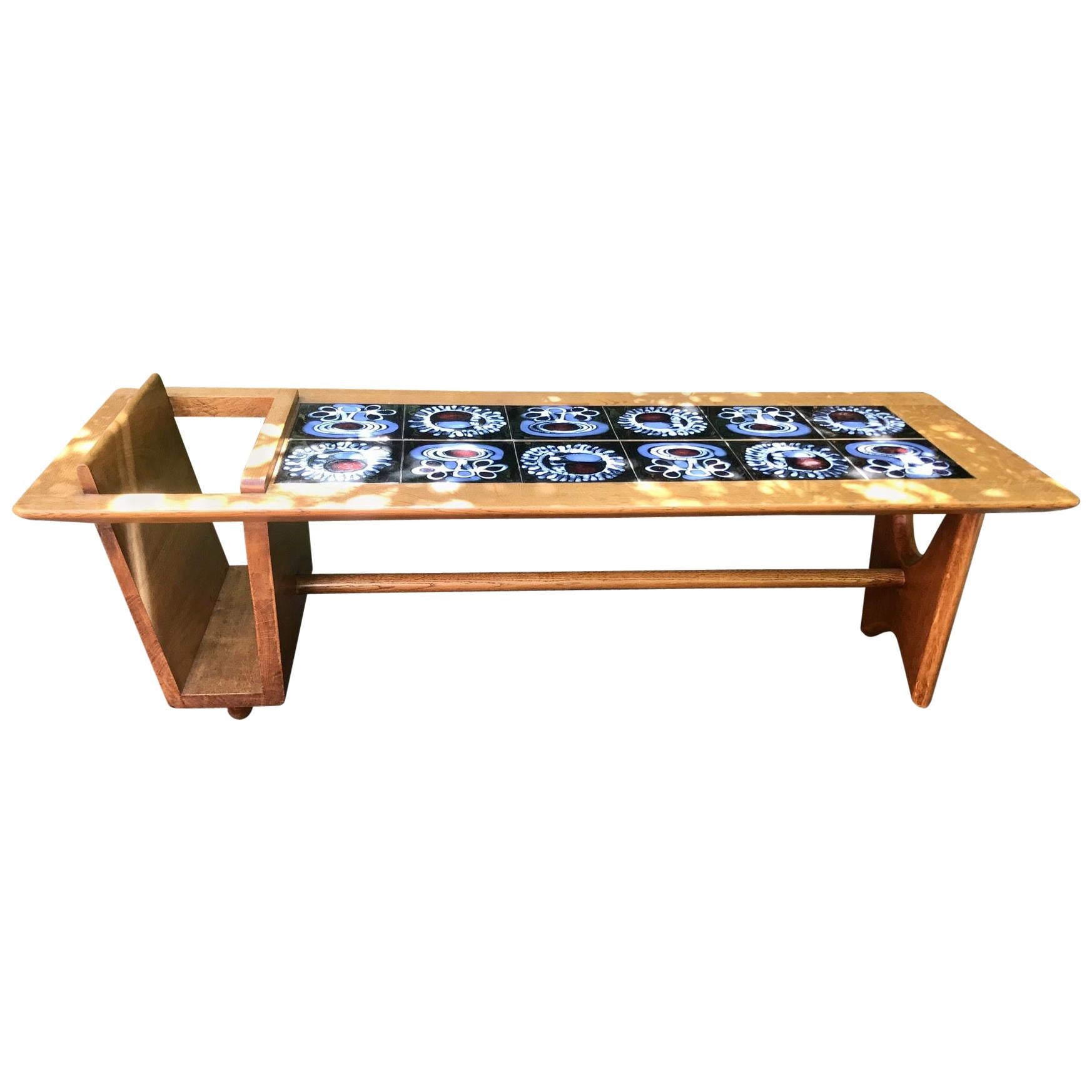 French Coffee Table, Guillerme et Chambron, 1960 For Sale