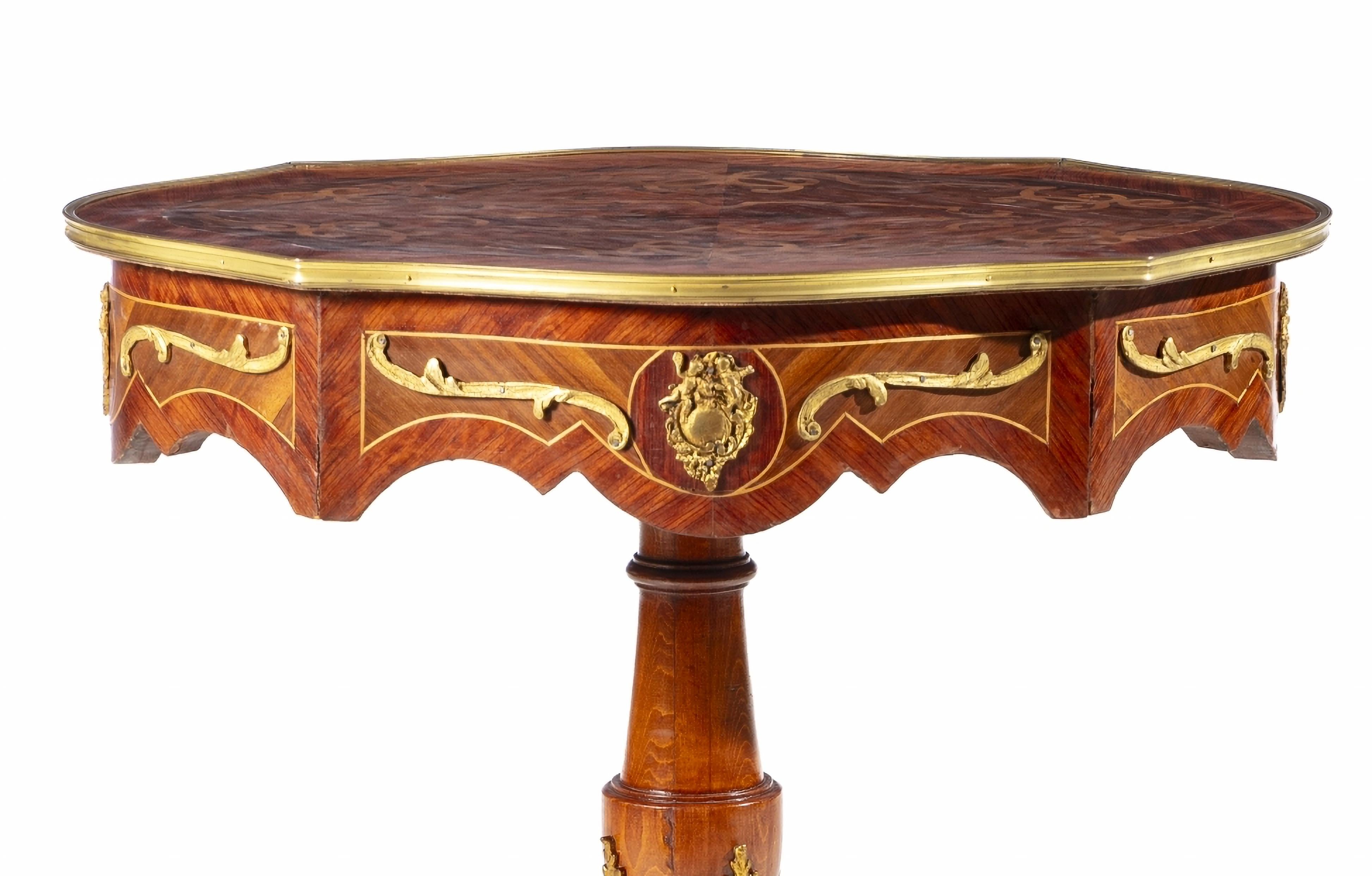 French FRENCH COFFEE TABLE LOUIS XV STYLE 19th Century For Sale