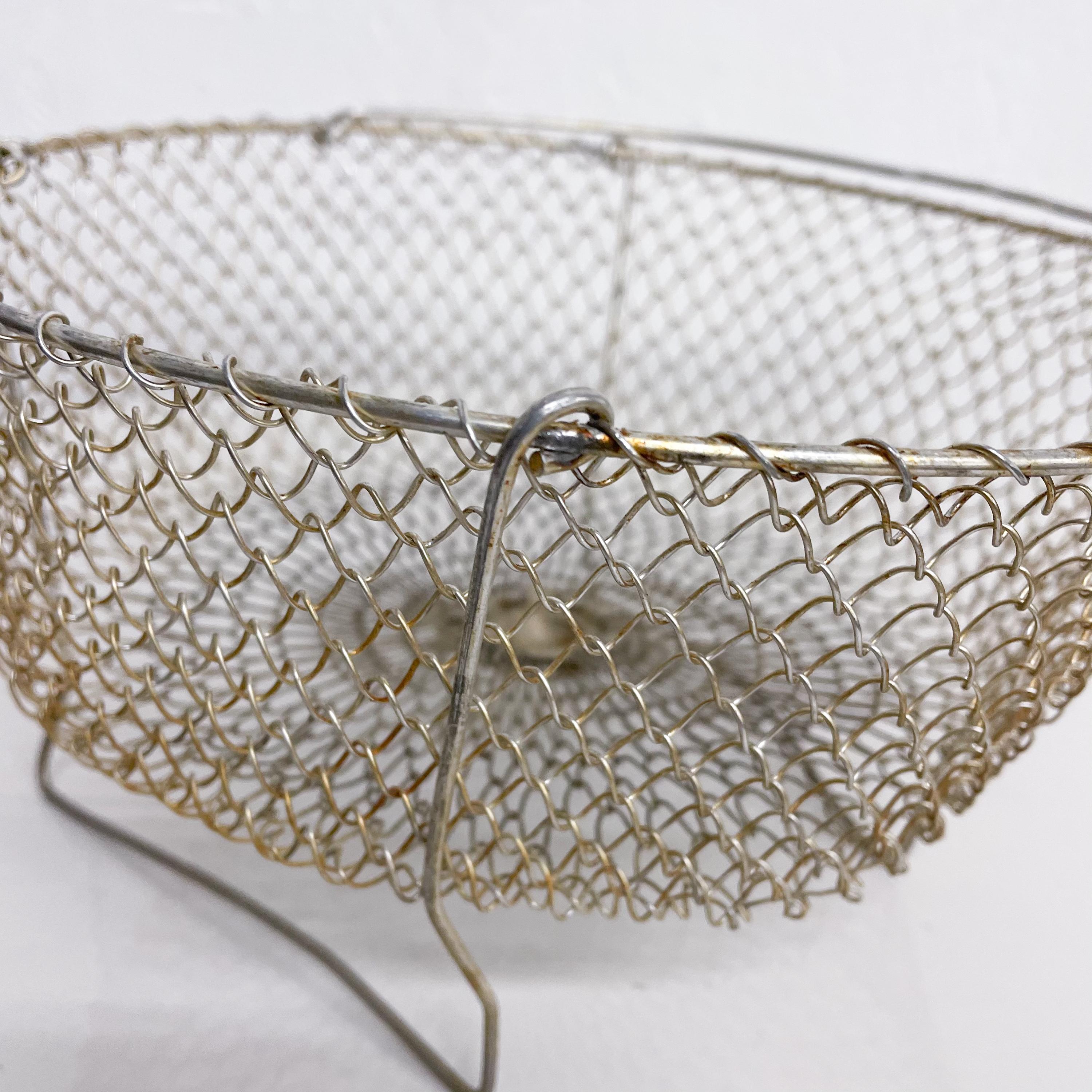 antique french wire egg basket