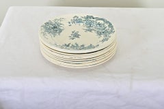 French Collection of Ten Floral Pattern Plates